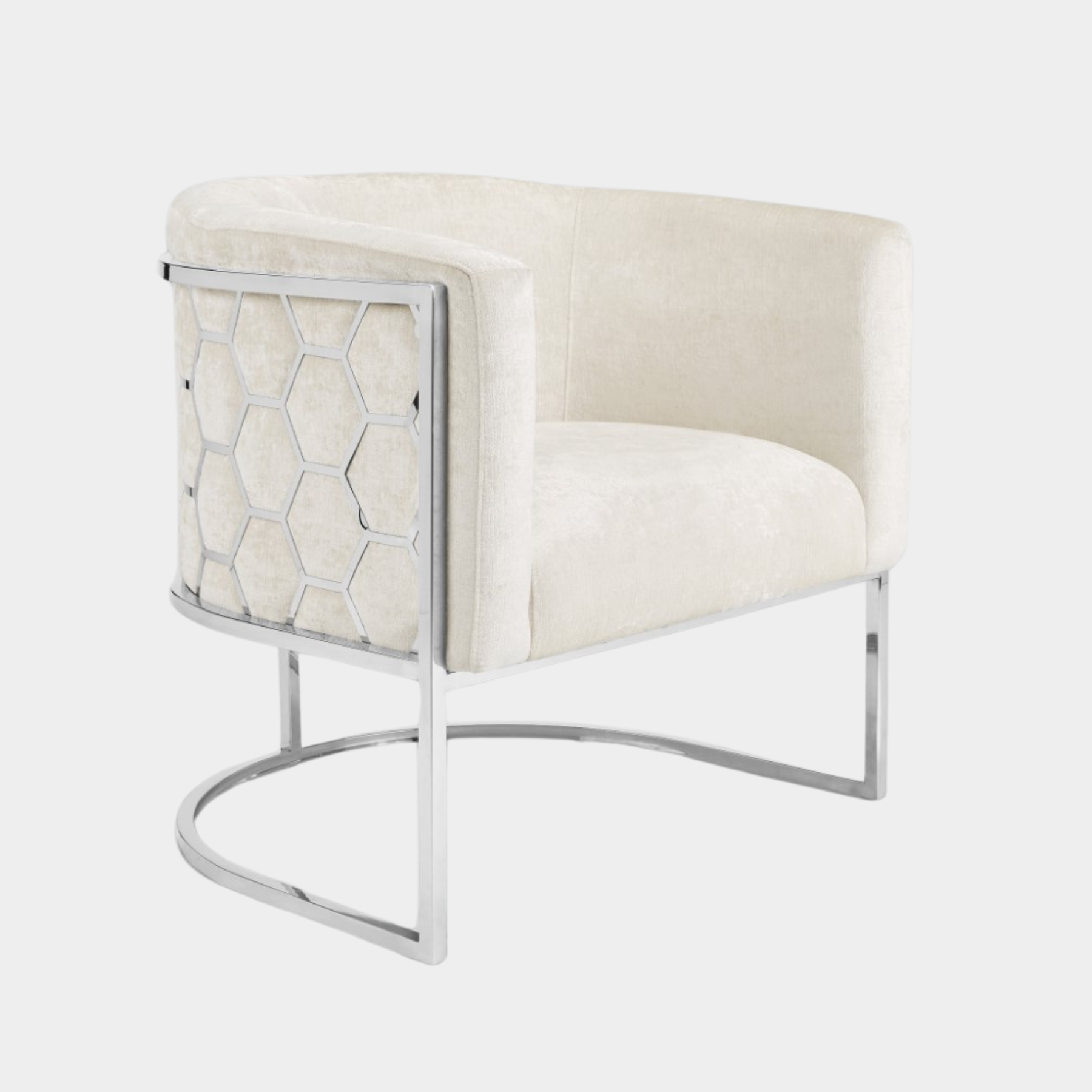 Honeycomb Chair - Ivory Linen