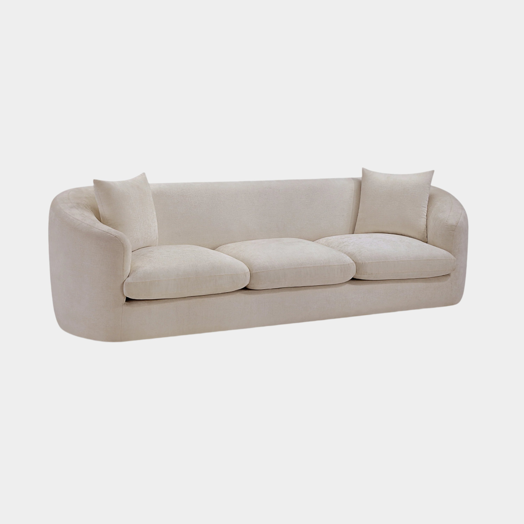 Penelope Chenille Fabric Upholstered Sofa