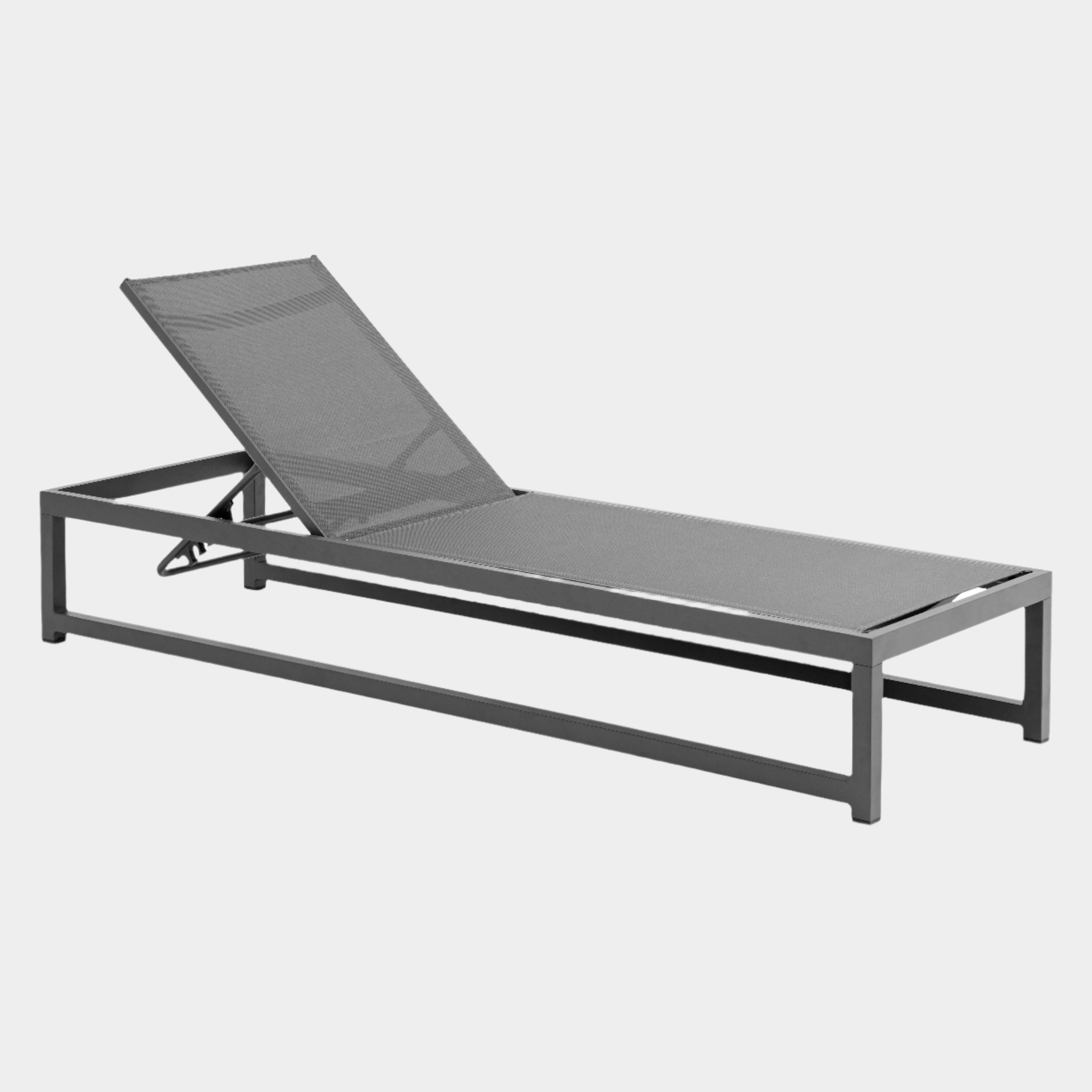 Maldives Mesh Water Resistant Fabric Outdoor Patio Adjustable Sun Chaise Lounge Chair
