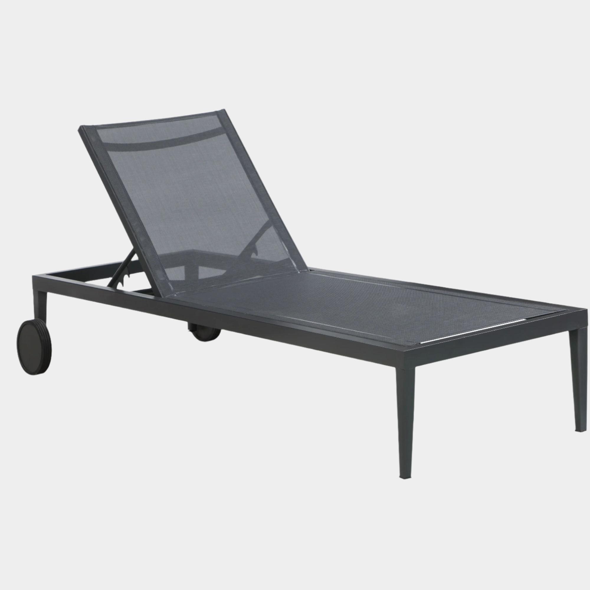 Nizuc Mesh Water Resistant Fabric Outdoor Patio Adjustable Sun Chaise Lounge Chair