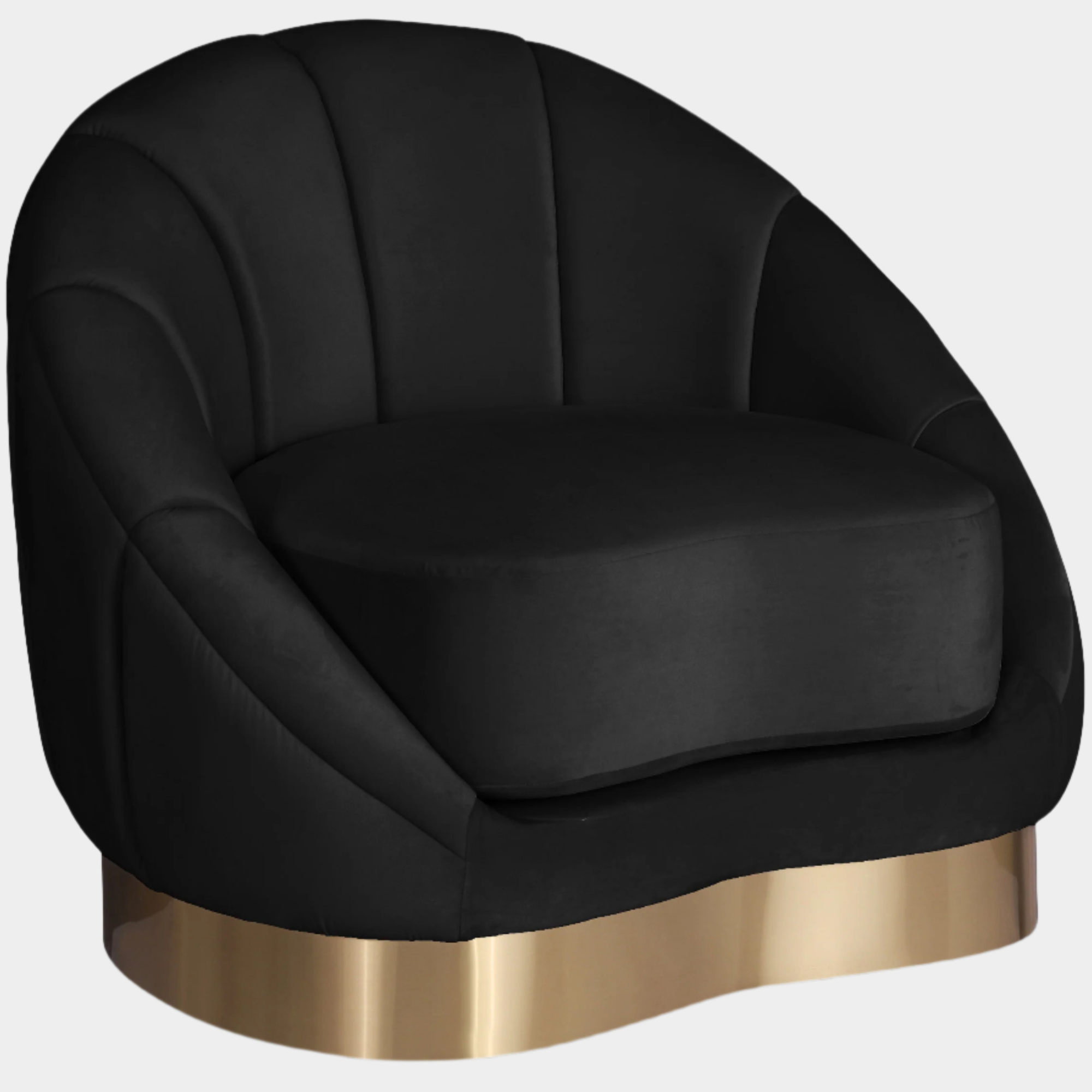 Fauteuil d'appoint rembourré en chenille Vivi 