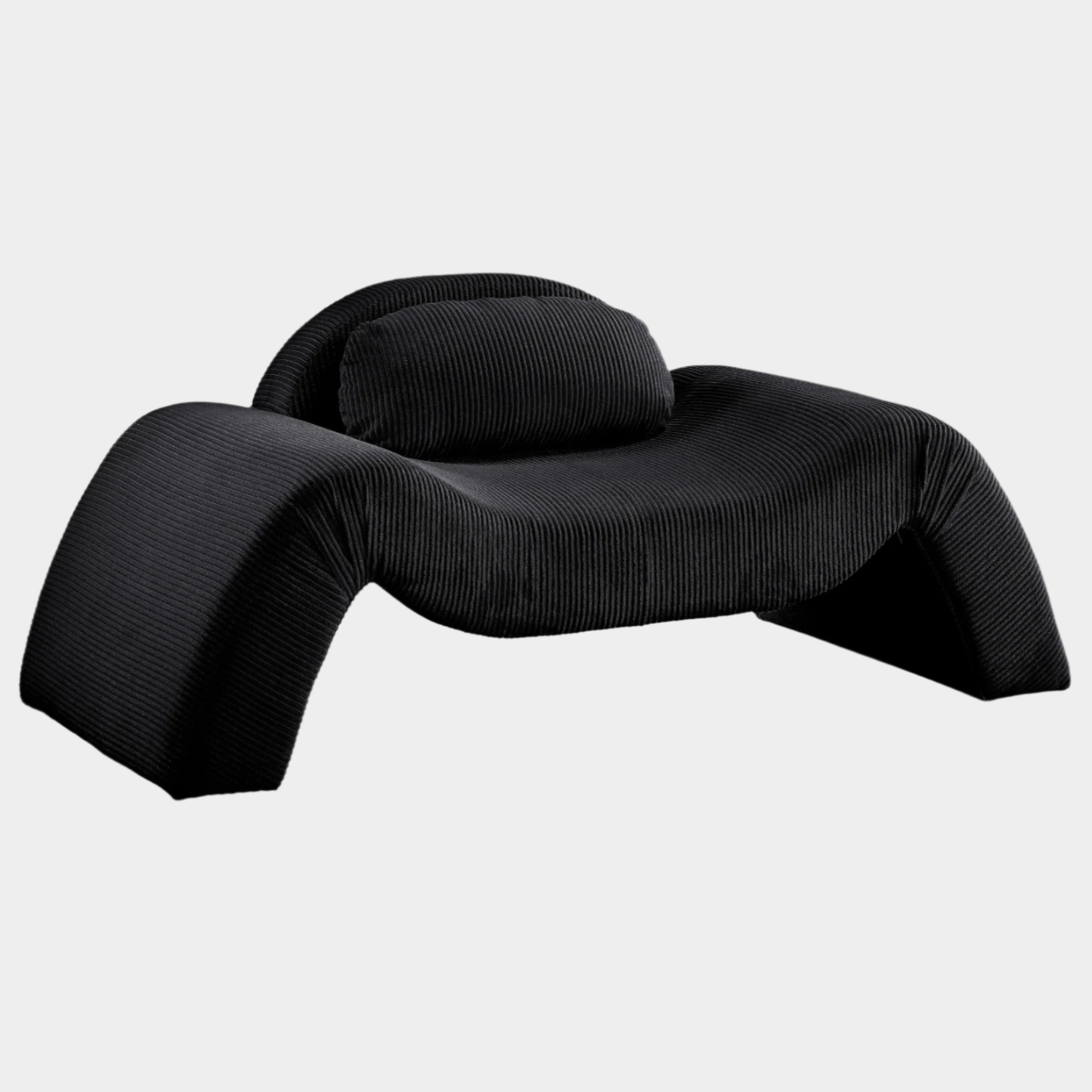 Fauteuil d'appoint rembourré en chenille Vivi 