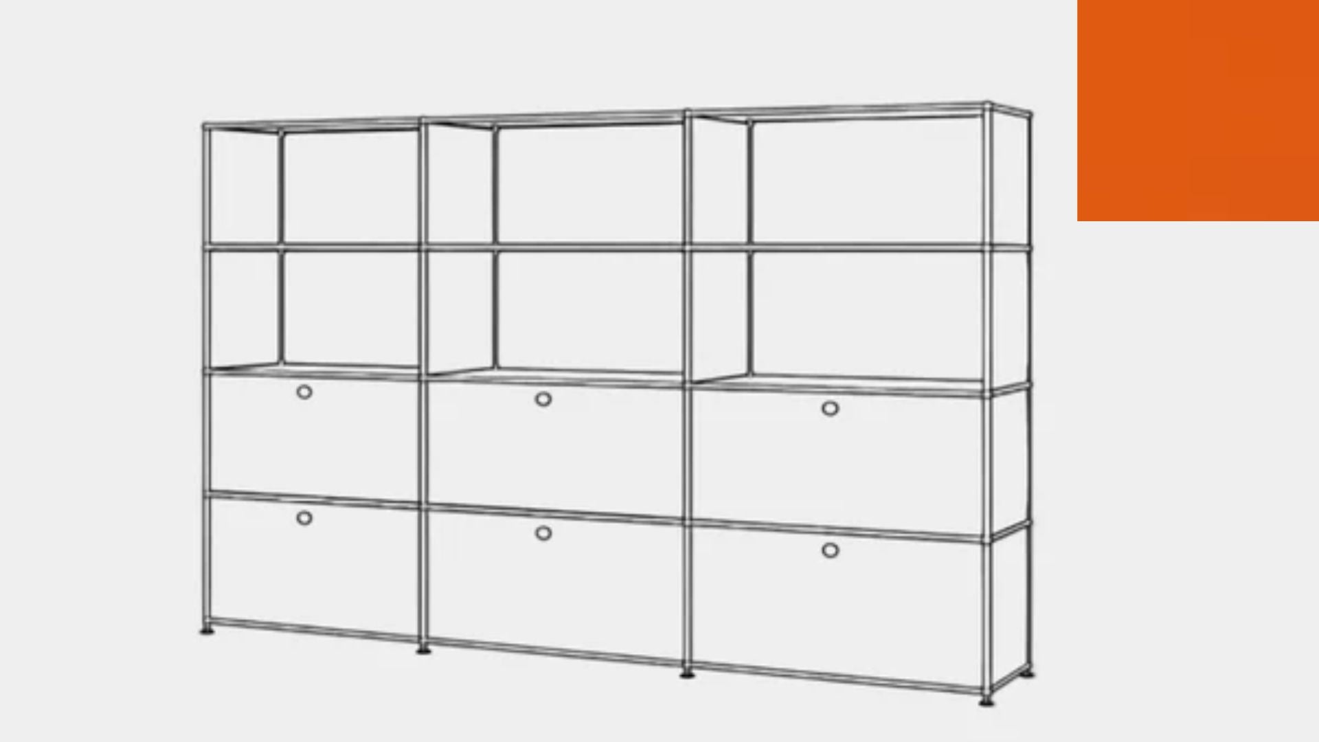 USM Haller S2 Storage Cabinet