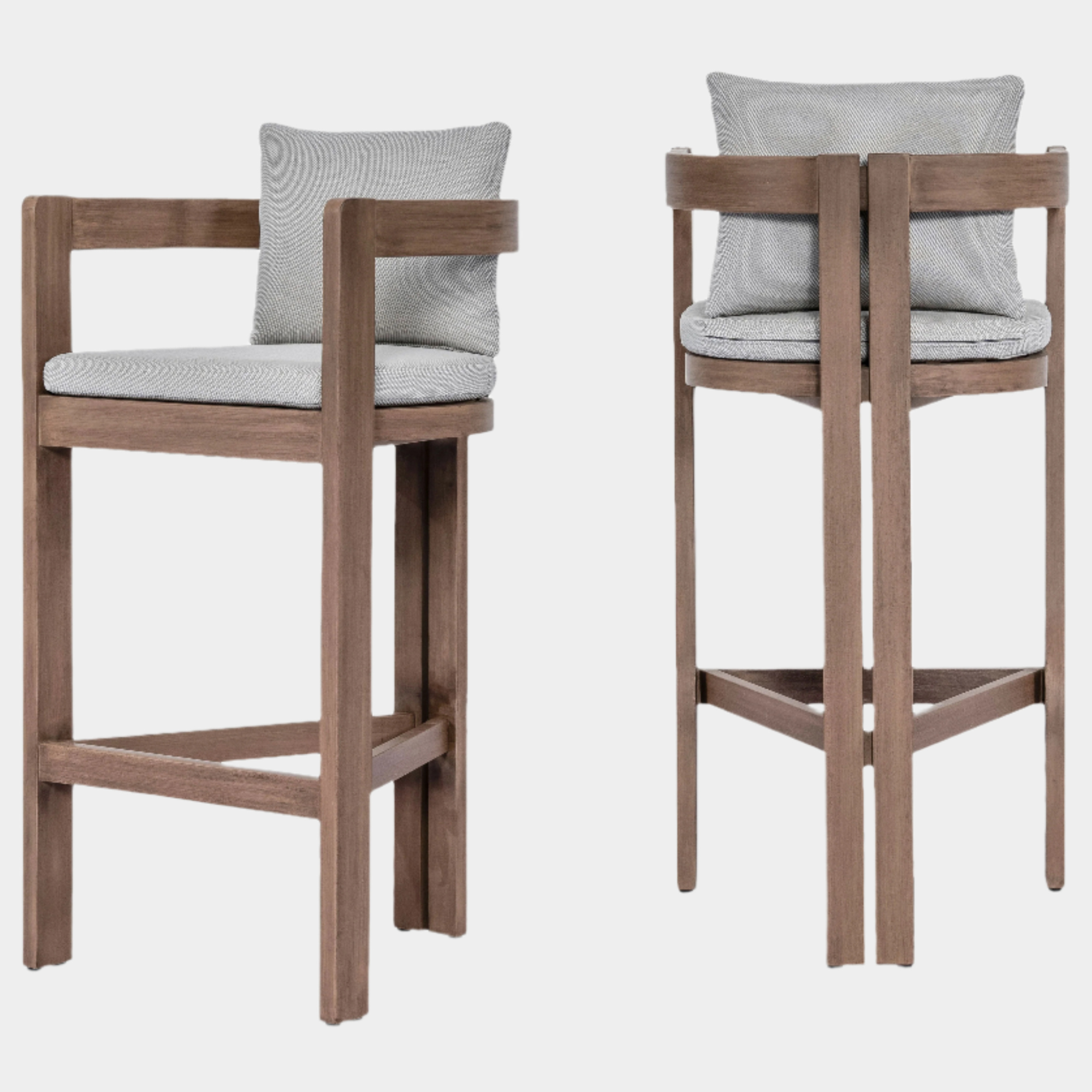 Newport Water Resistant Fabric Upholstered Outdoor Patio Bar Stool