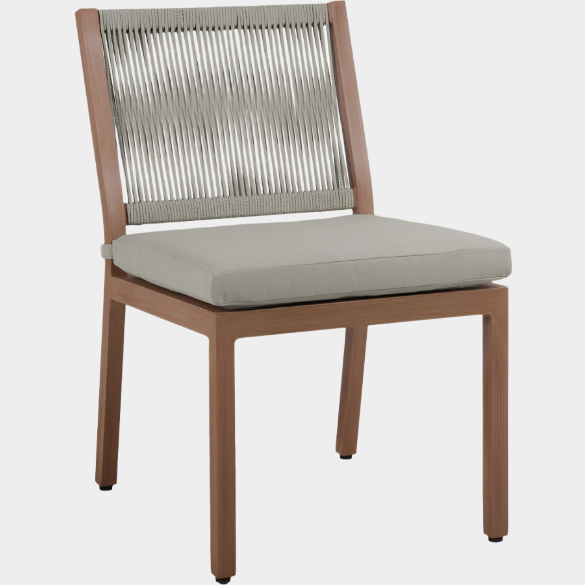 Maui Water Resistant Fabric Upholstered Outdoor Patio Dining Side Chair