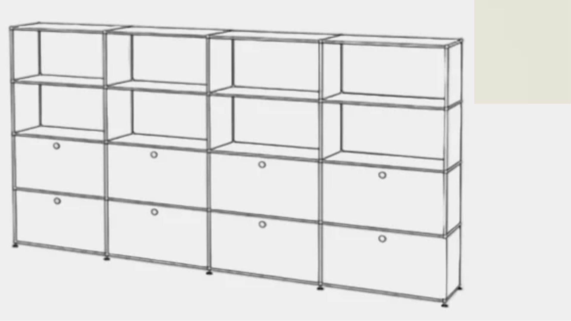 USM Haller S2 Storage Cabinet