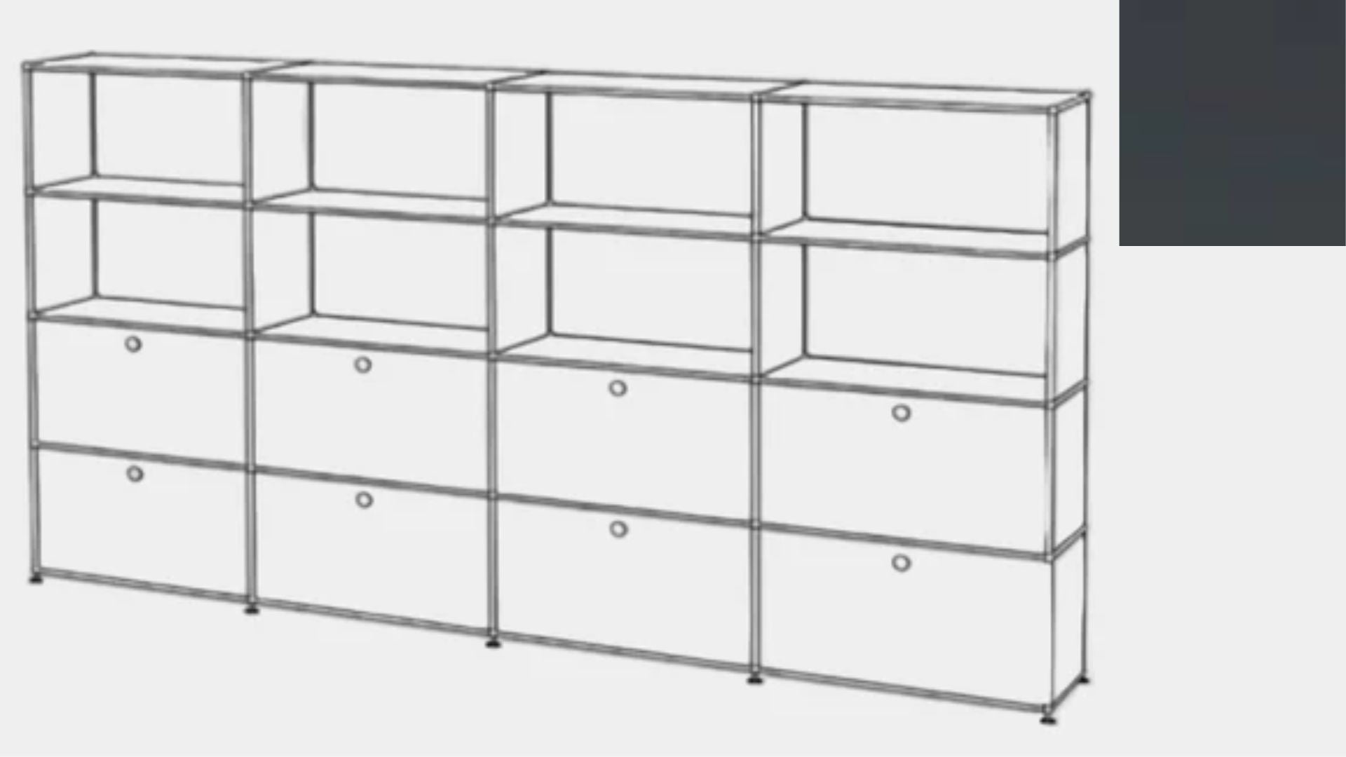 USM Haller S2 Storage Cabinet