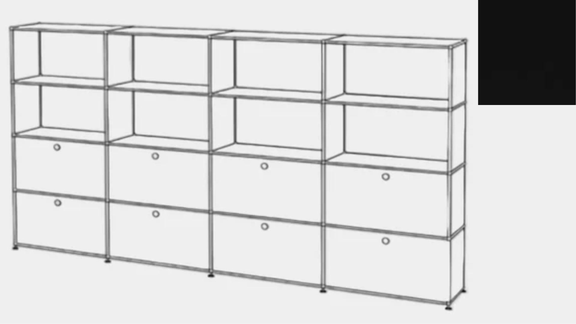 USM Haller S2 Storage Cabinet