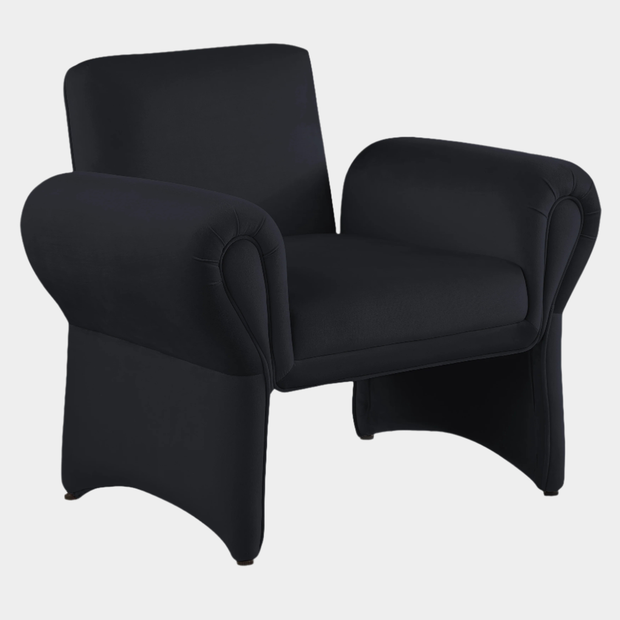 Fauteuil d'appoint rembourré en chenille Vivi 
