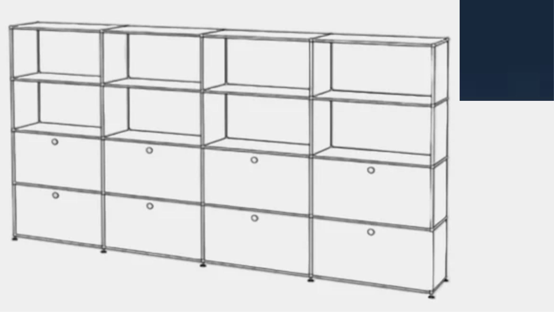 USM Haller S2 Storage Cabinet