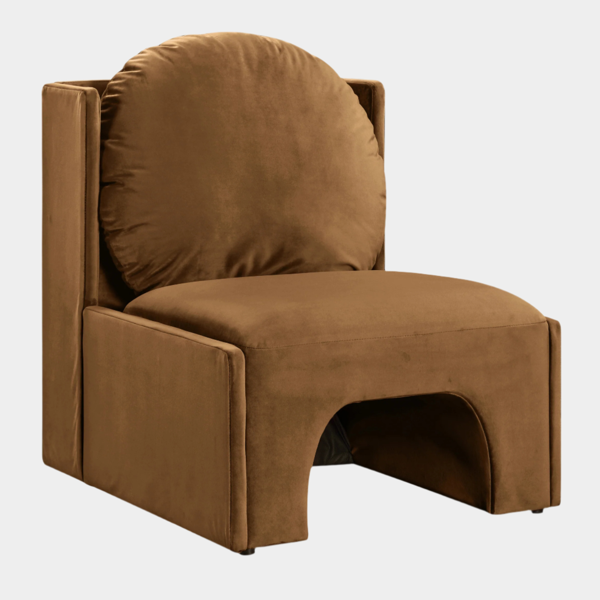 Fauteuil d'appoint rembourré en chenille Vivi 