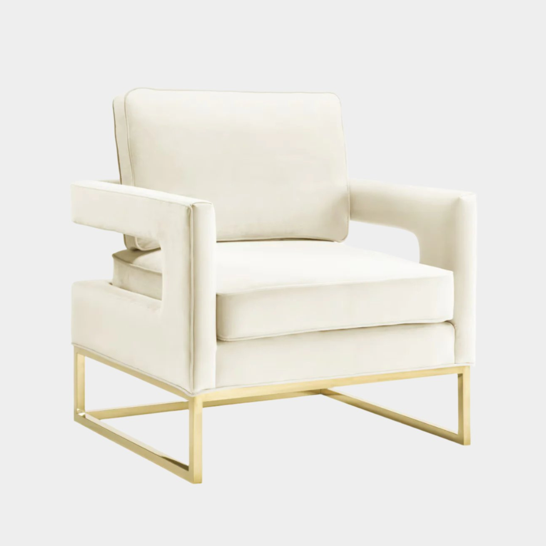 Avery Cream Velvet Chair