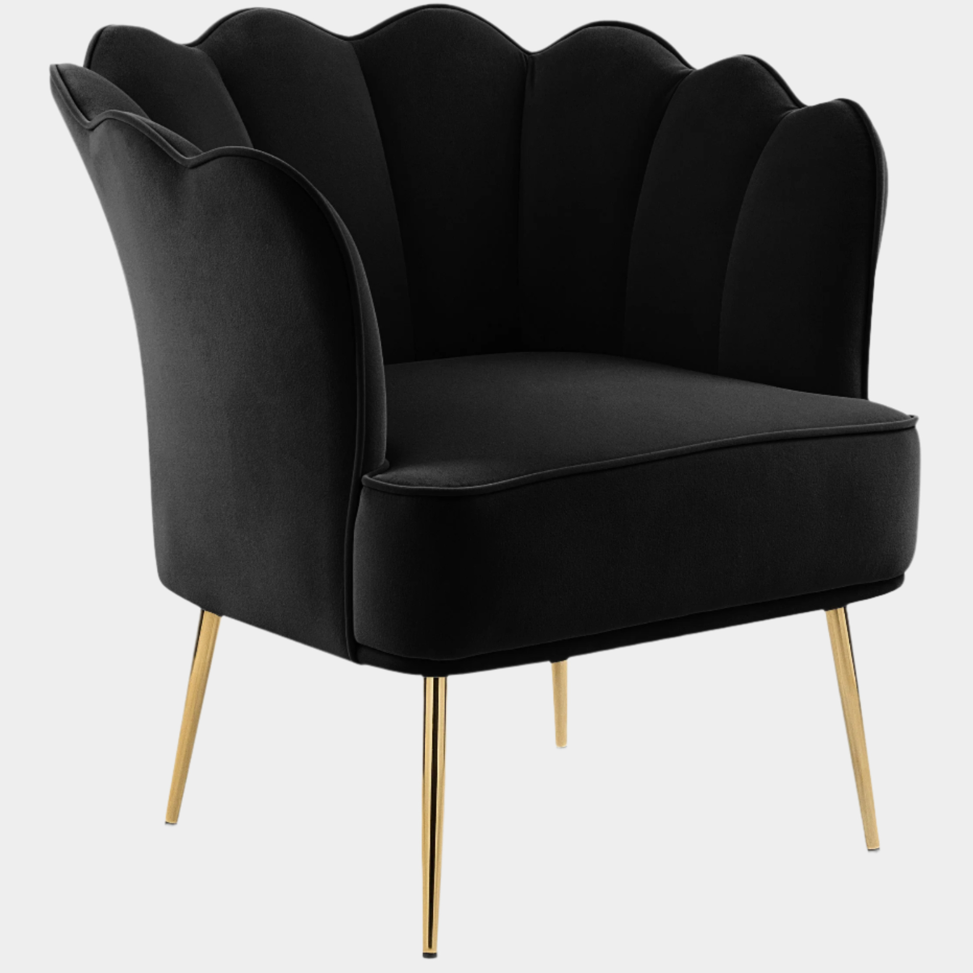 Fauteuil d'appoint rembourré en chenille Vivi 