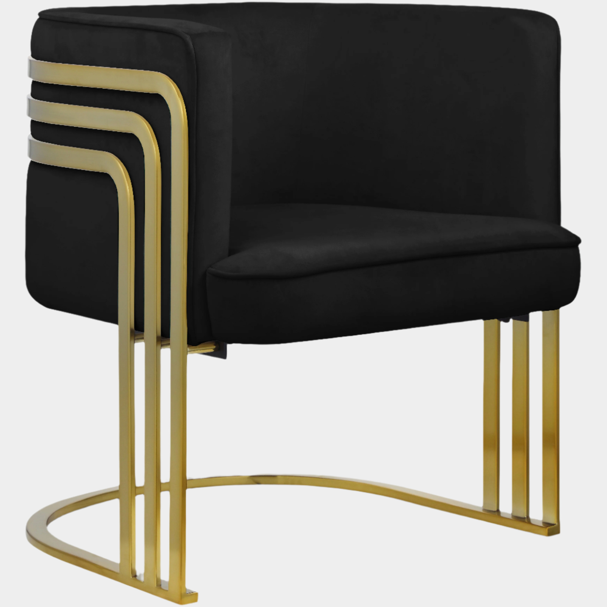 Fauteuil d'appoint rembourré en chenille Vivi 
