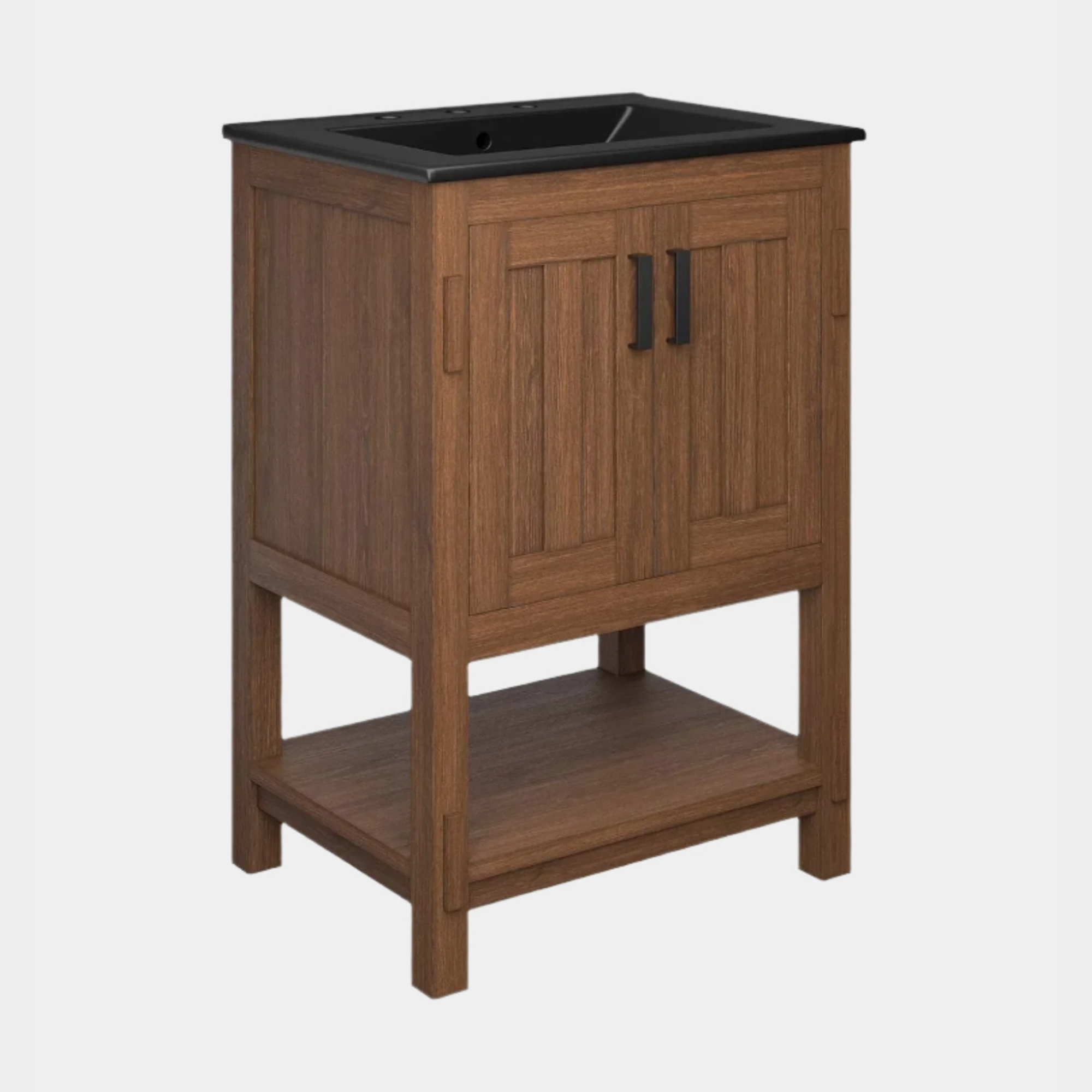 Ashlyn Wood Bathroom Vanity Basin Included