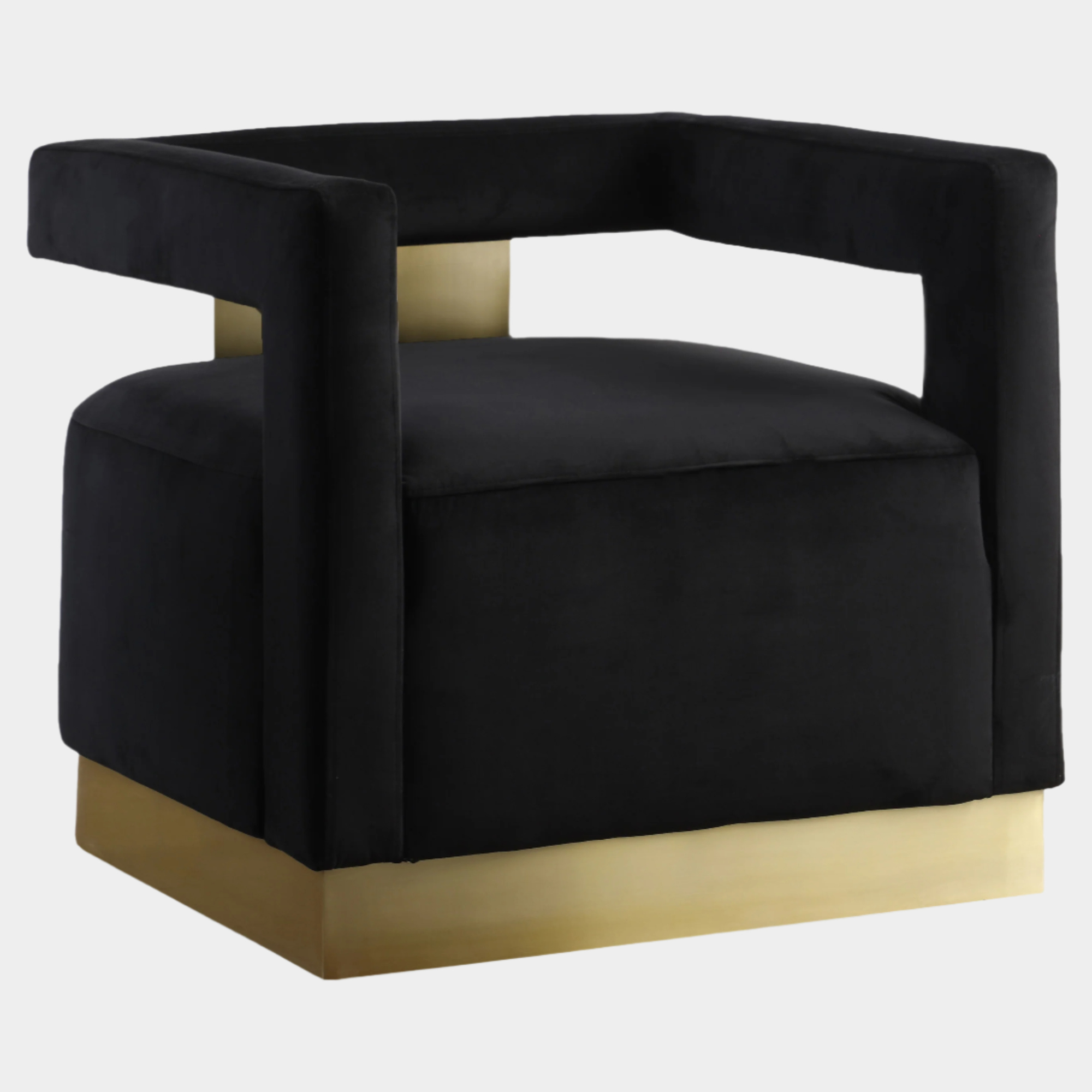 Armani Velvet Upholstered Accent Chair