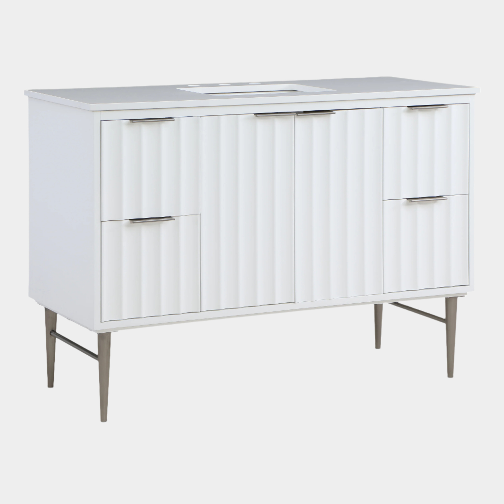 Meuble-lavabo mural pour salle de bain avec lavabo inclus