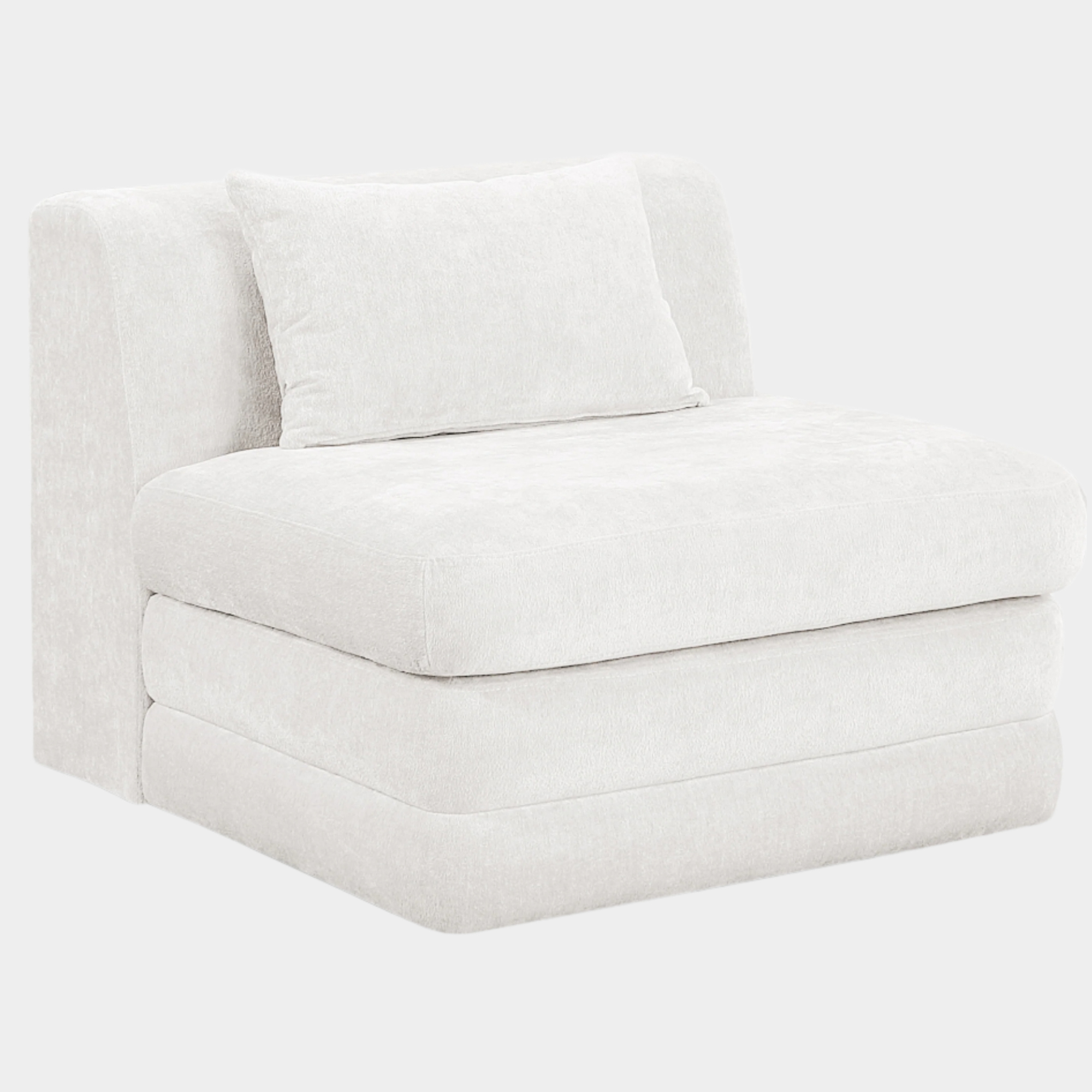 Fauteuil d'appoint rembourré en chenille Vivi 