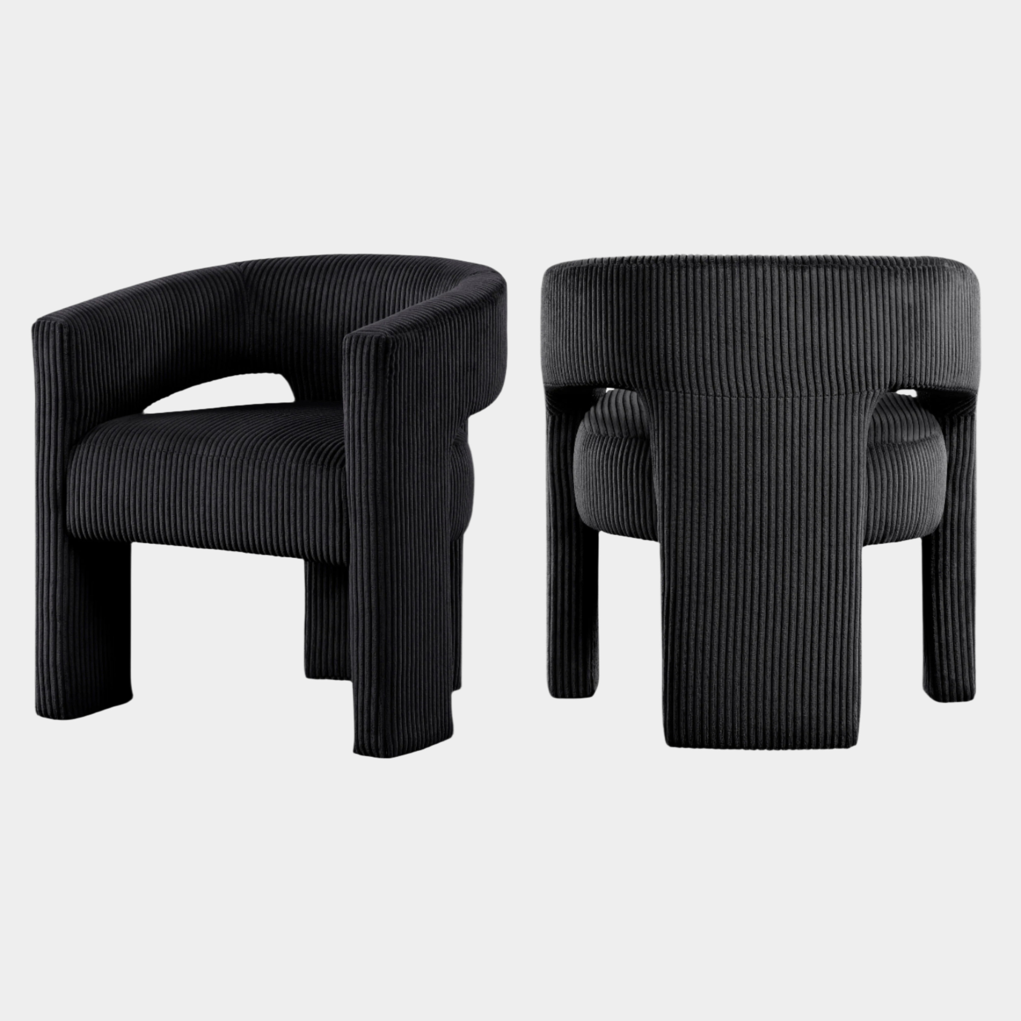 Fauteuil d'appoint rembourré en chenille Vivi 