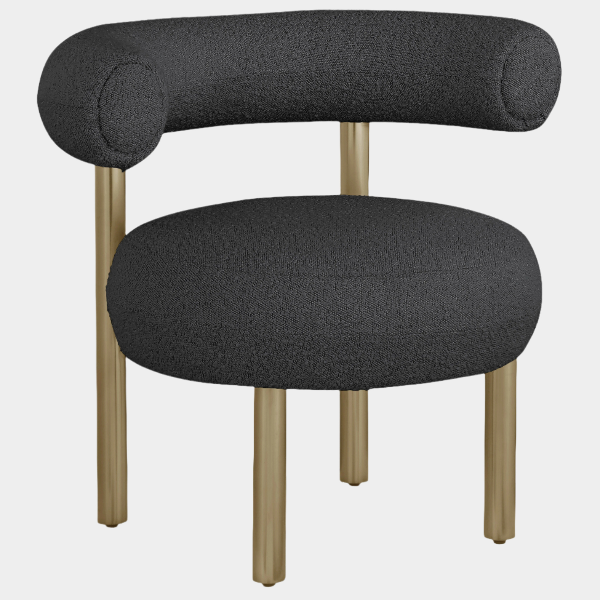 Fauteuil d'appoint rembourré en chenille Vivi 