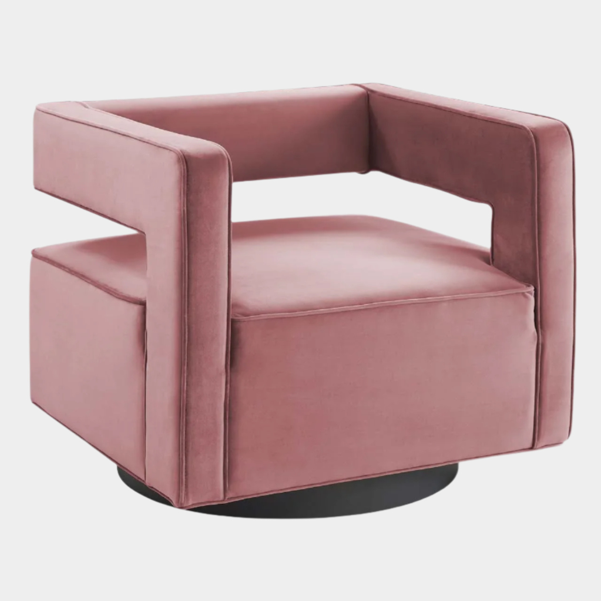 Booth Performance Velvet Performance Velvet Swivel Armchair