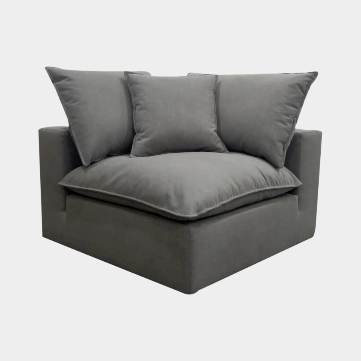 Fauteuil d'angle en tissu Cali Slate Performance 