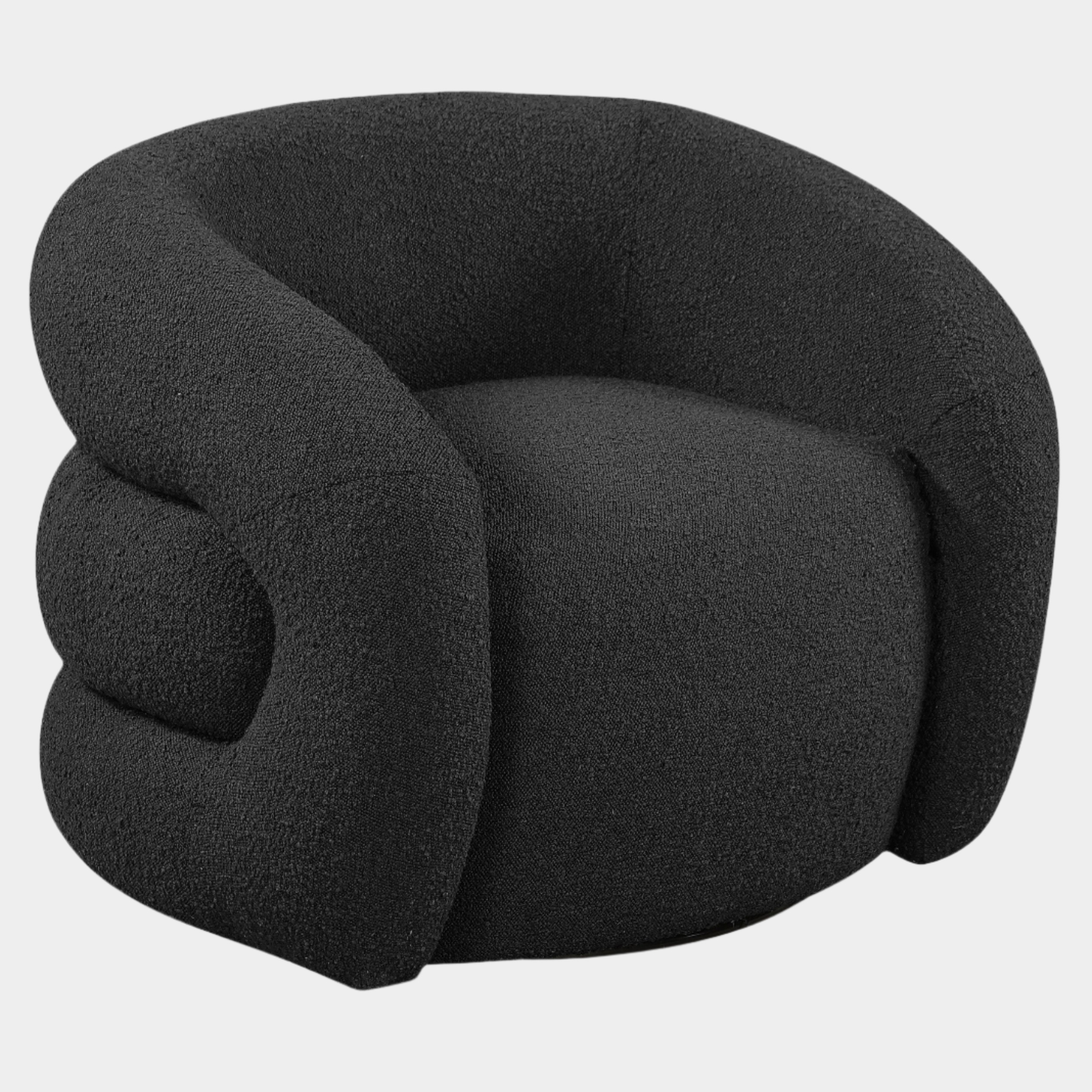 Fauteuil d'appoint rembourré en chenille Vivi 