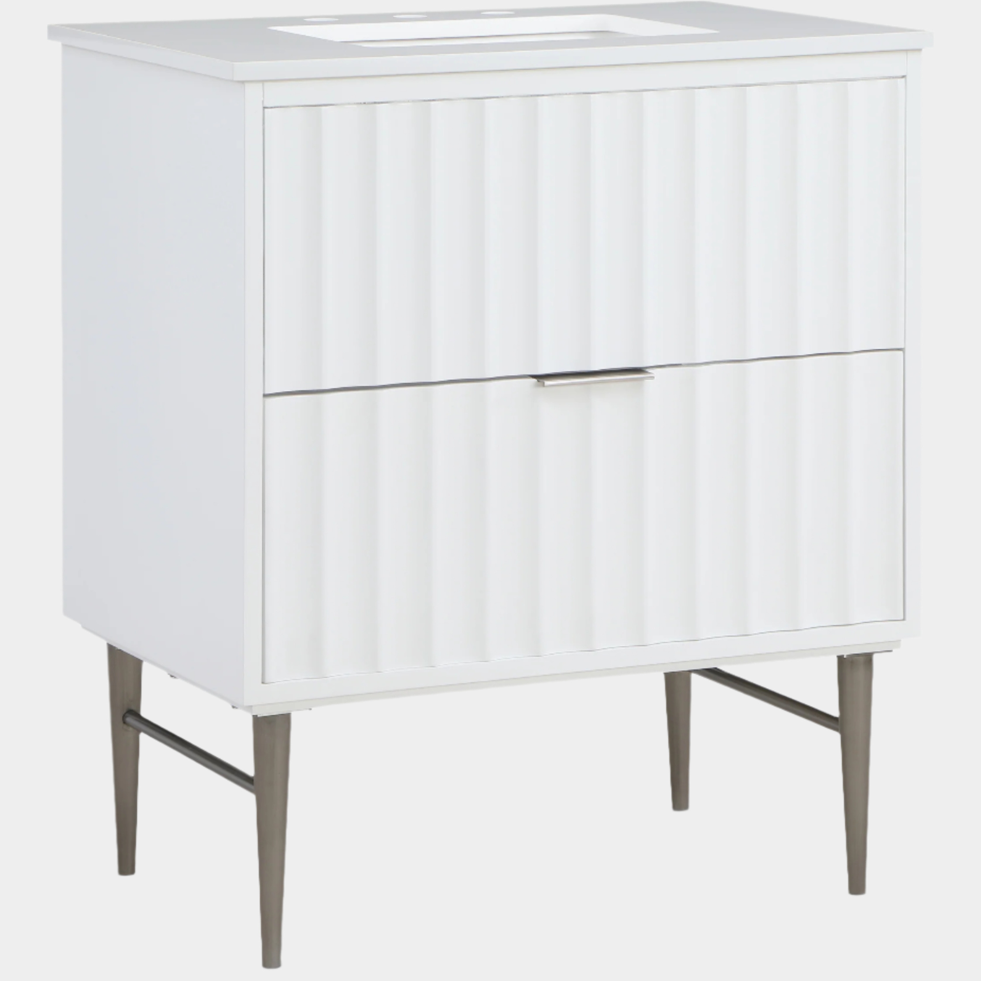 Meuble-lavabo mural pour salle de bain avec lavabo inclus