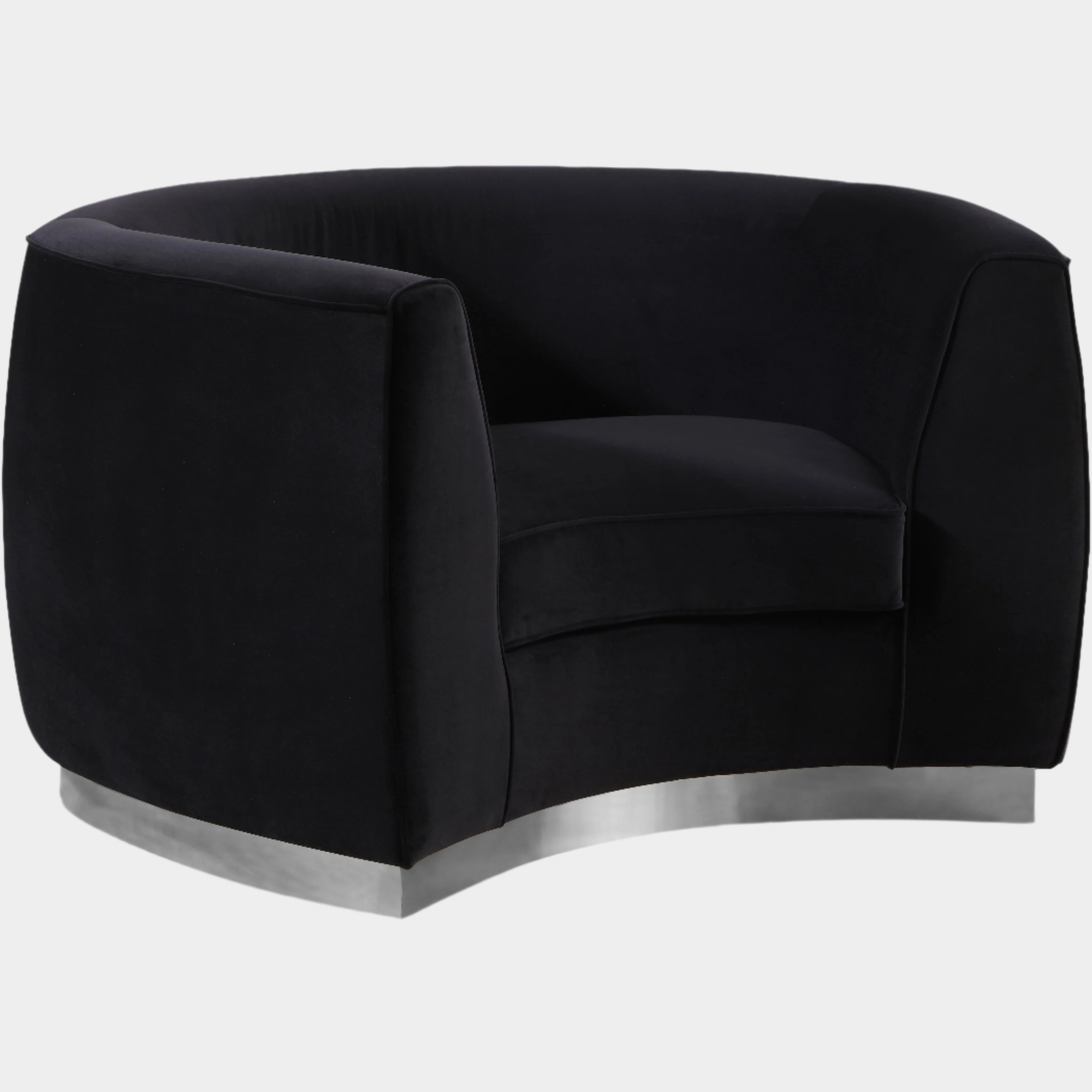 Fauteuil d'appoint rembourré en chenille Vivi 
