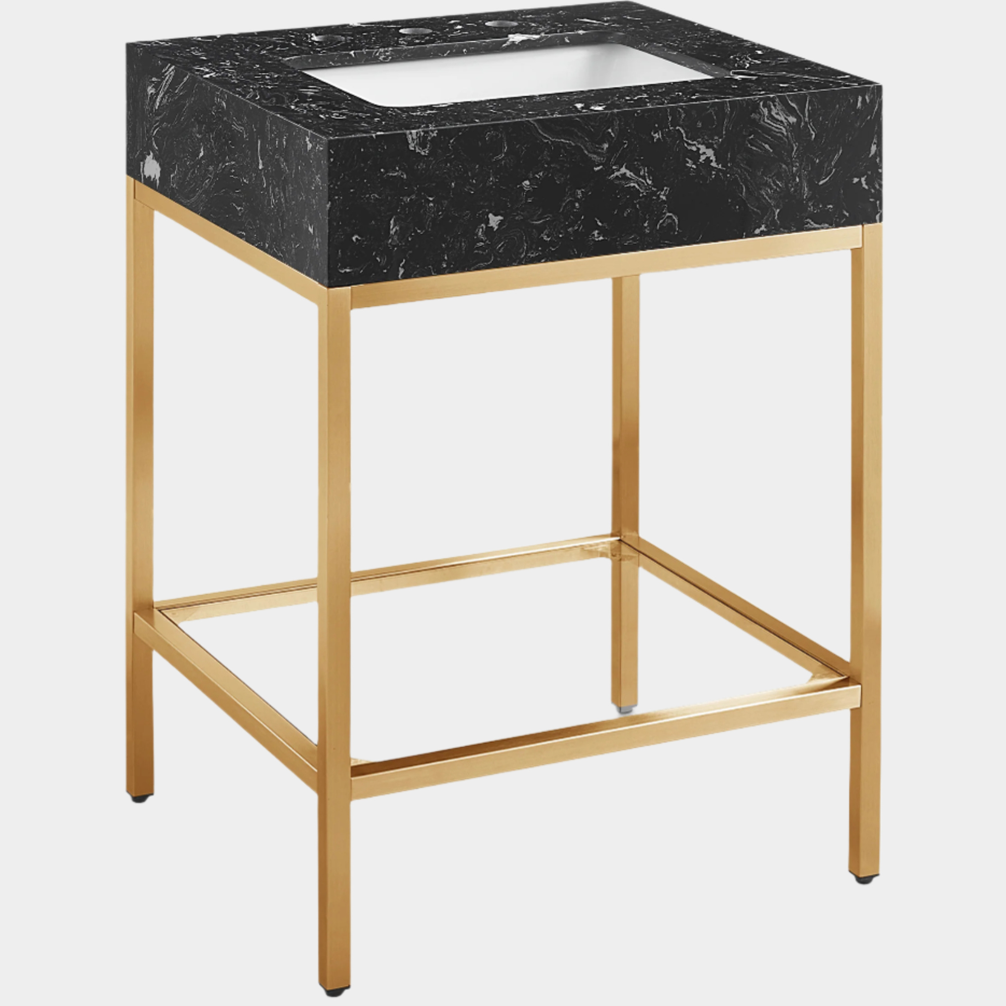 Meuble-lavabo mural pour salle de bain avec lavabo inclus