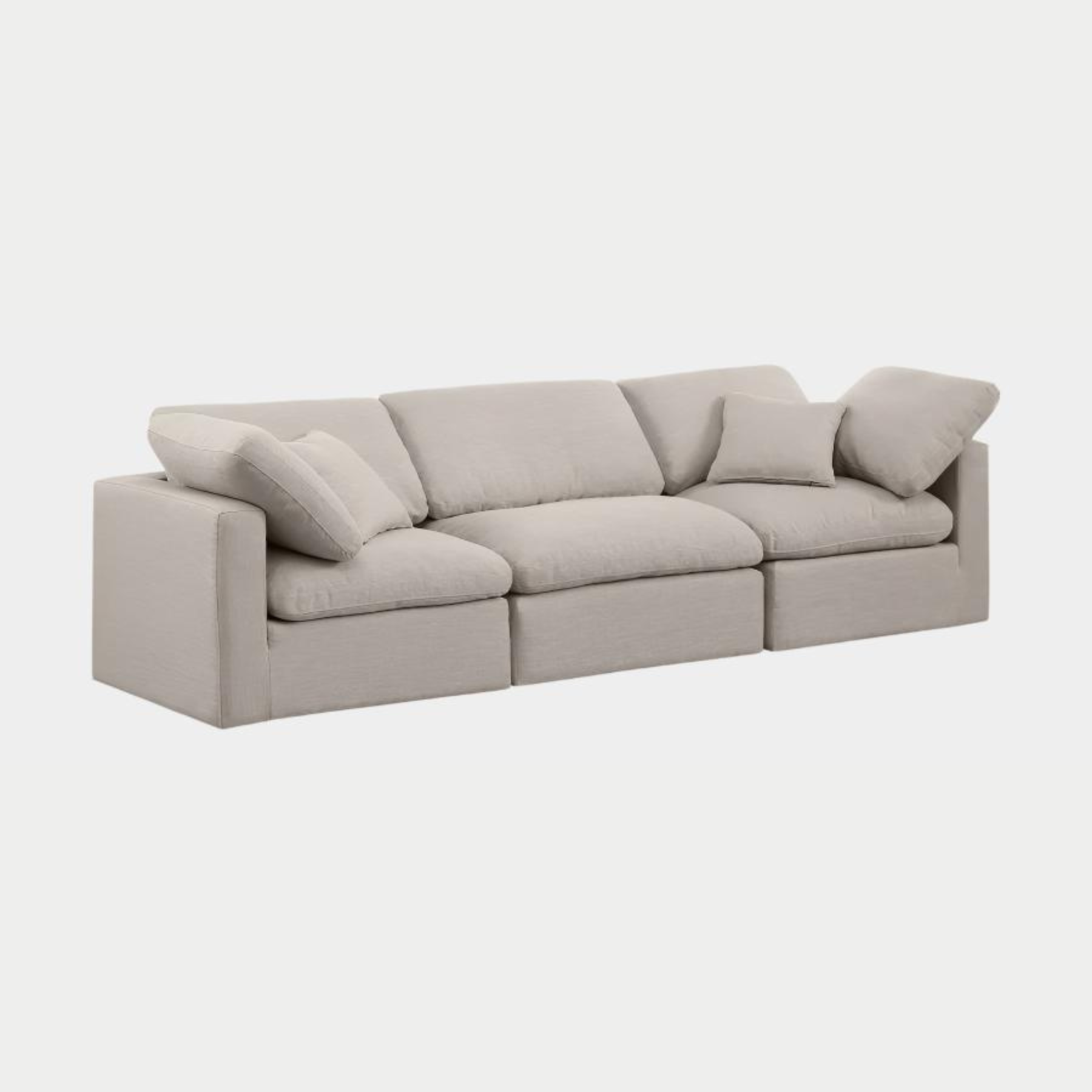 Indulge Linen Textured Fabric Sofa