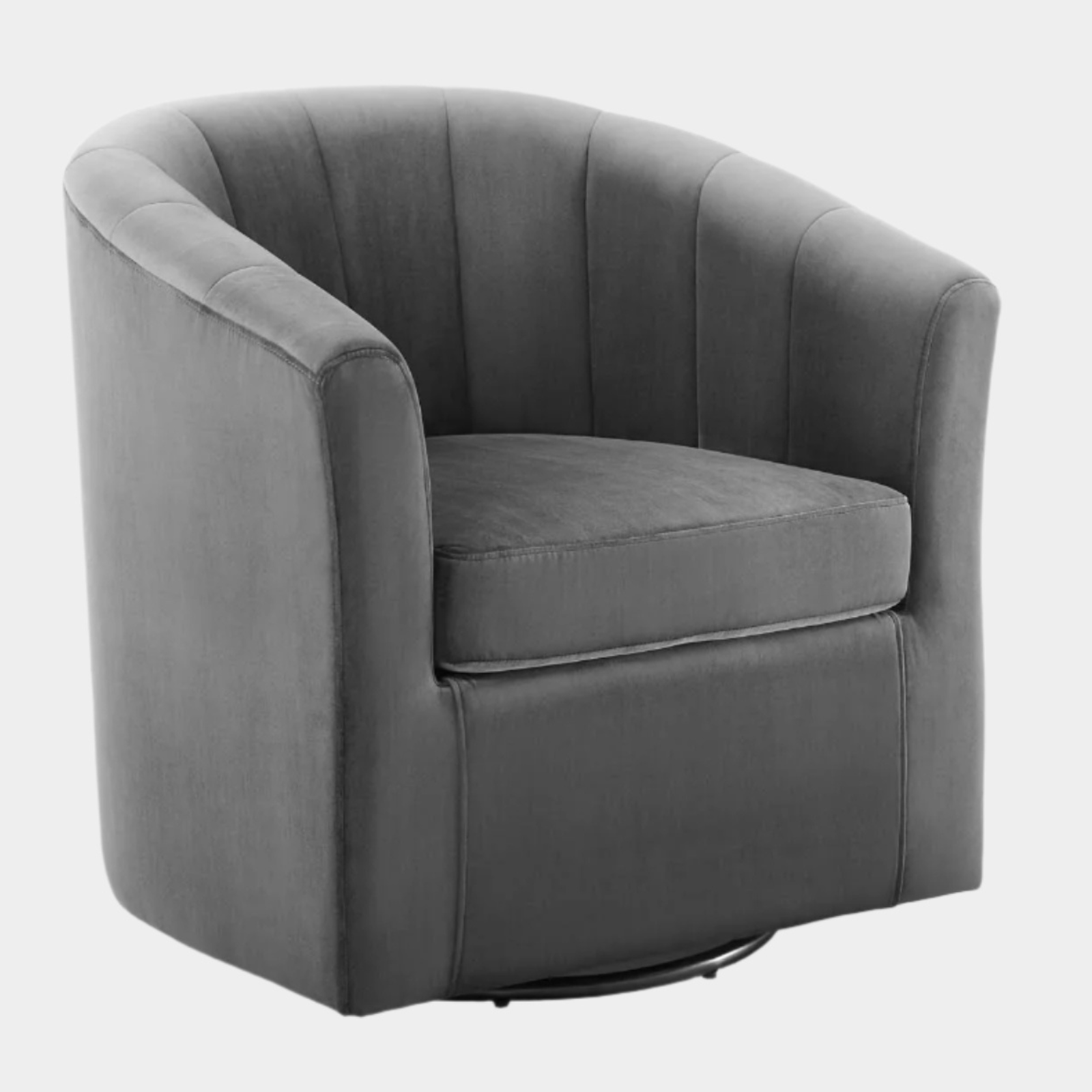 Prospect Performance Velvet Swivel Armchair