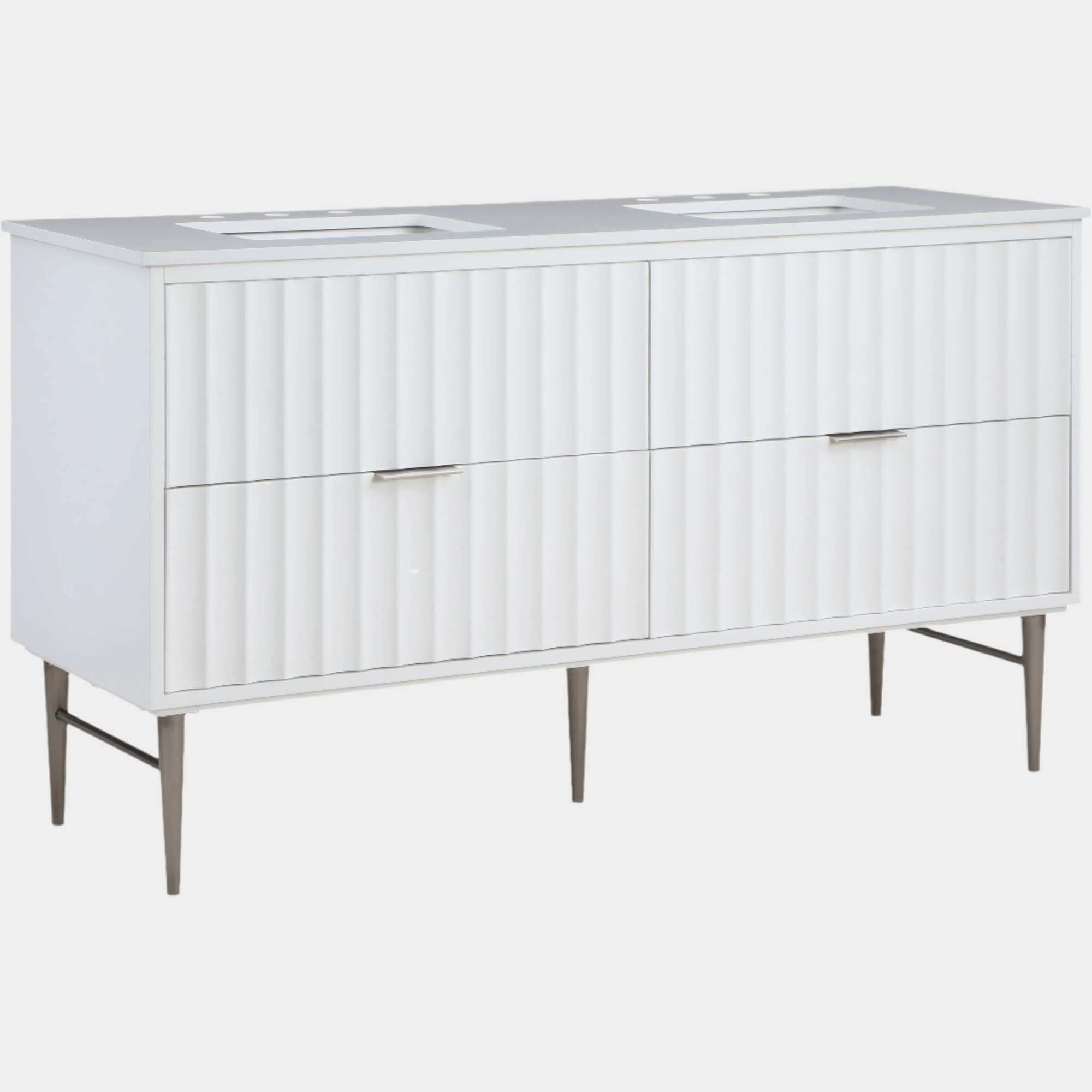Meuble-lavabo mural pour salle de bain avec lavabo inclus