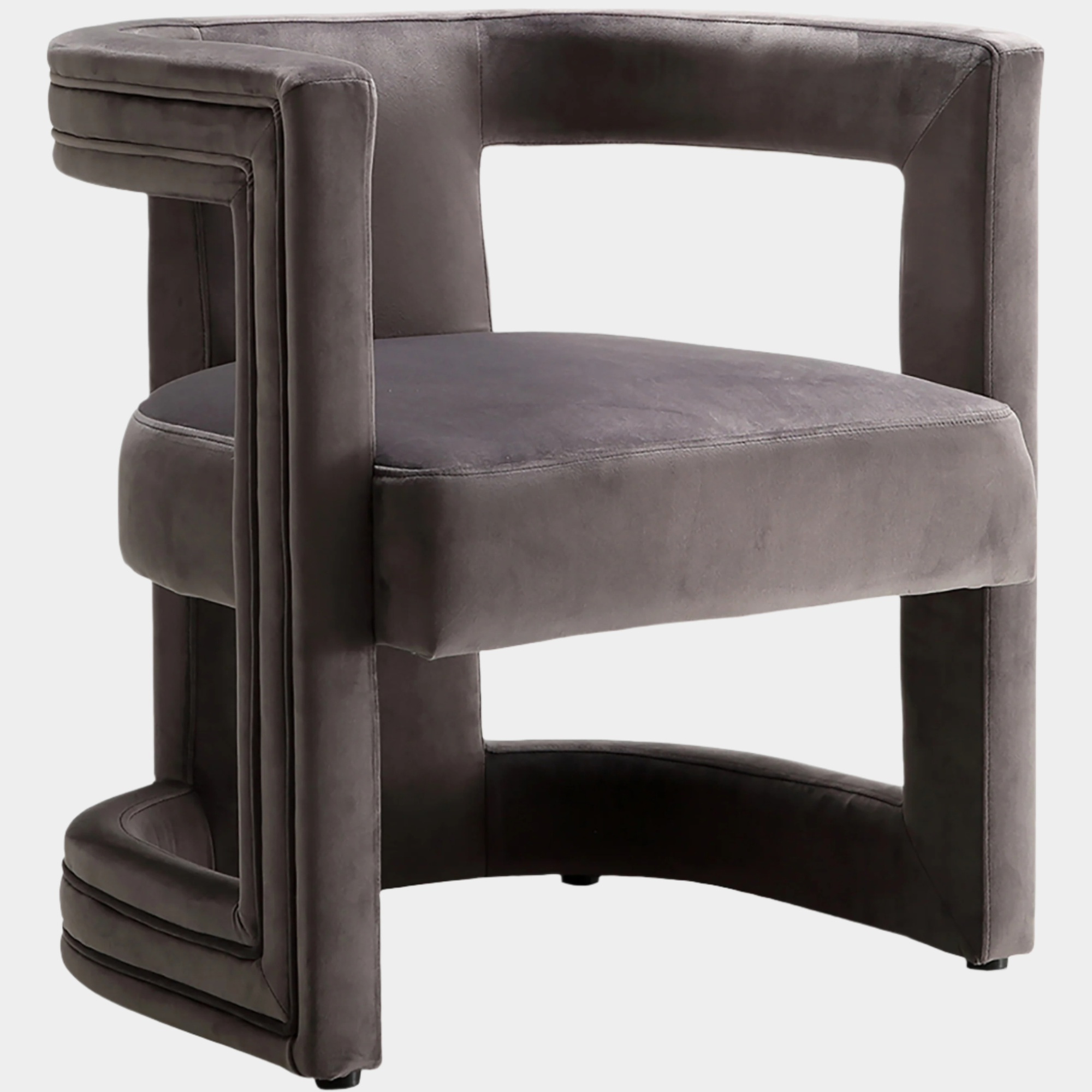 Fauteuil d'appoint rembourré en chenille Vivi 