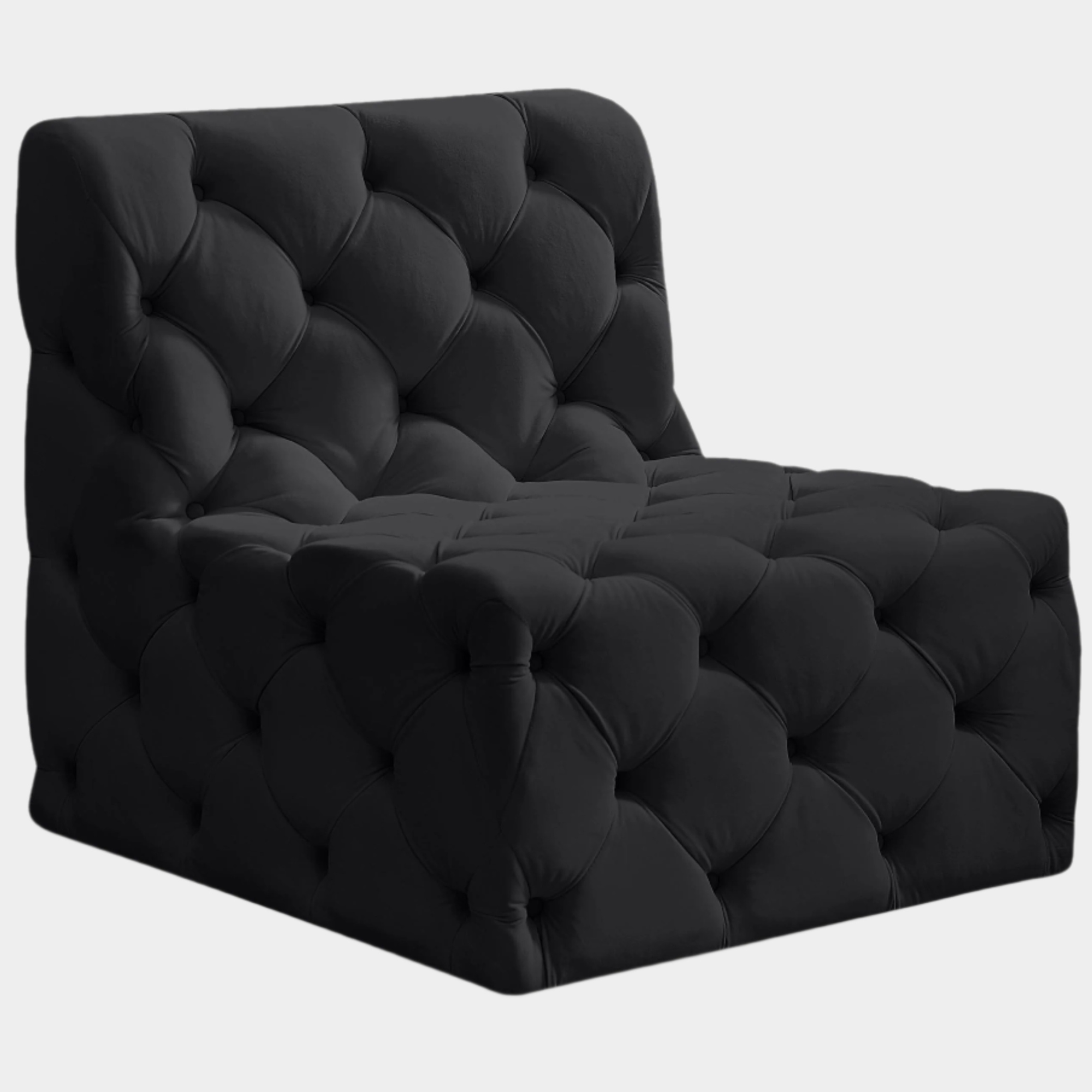 Fauteuil d'appoint rembourré en chenille Vivi 