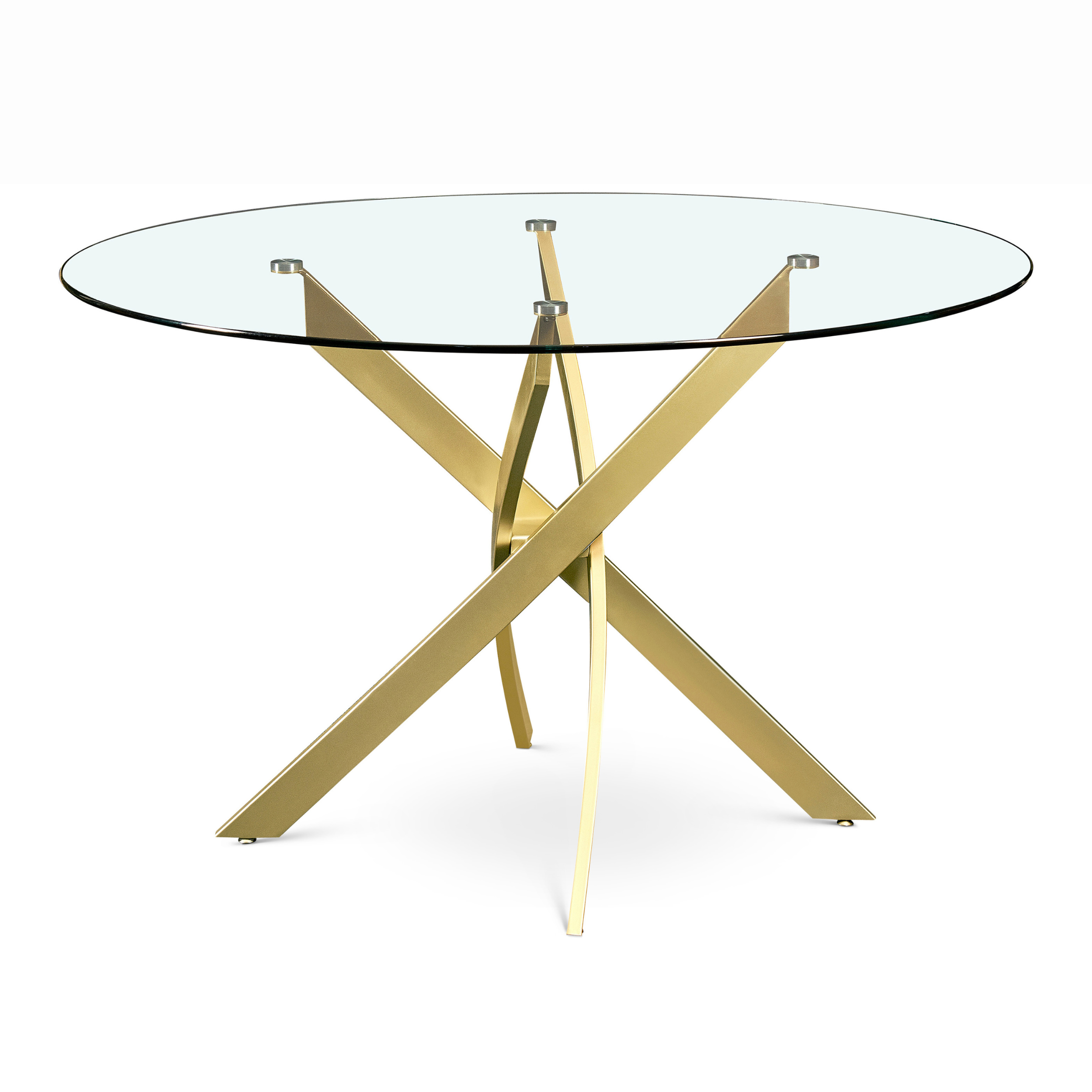 Xander Round Dining Table (Gold)