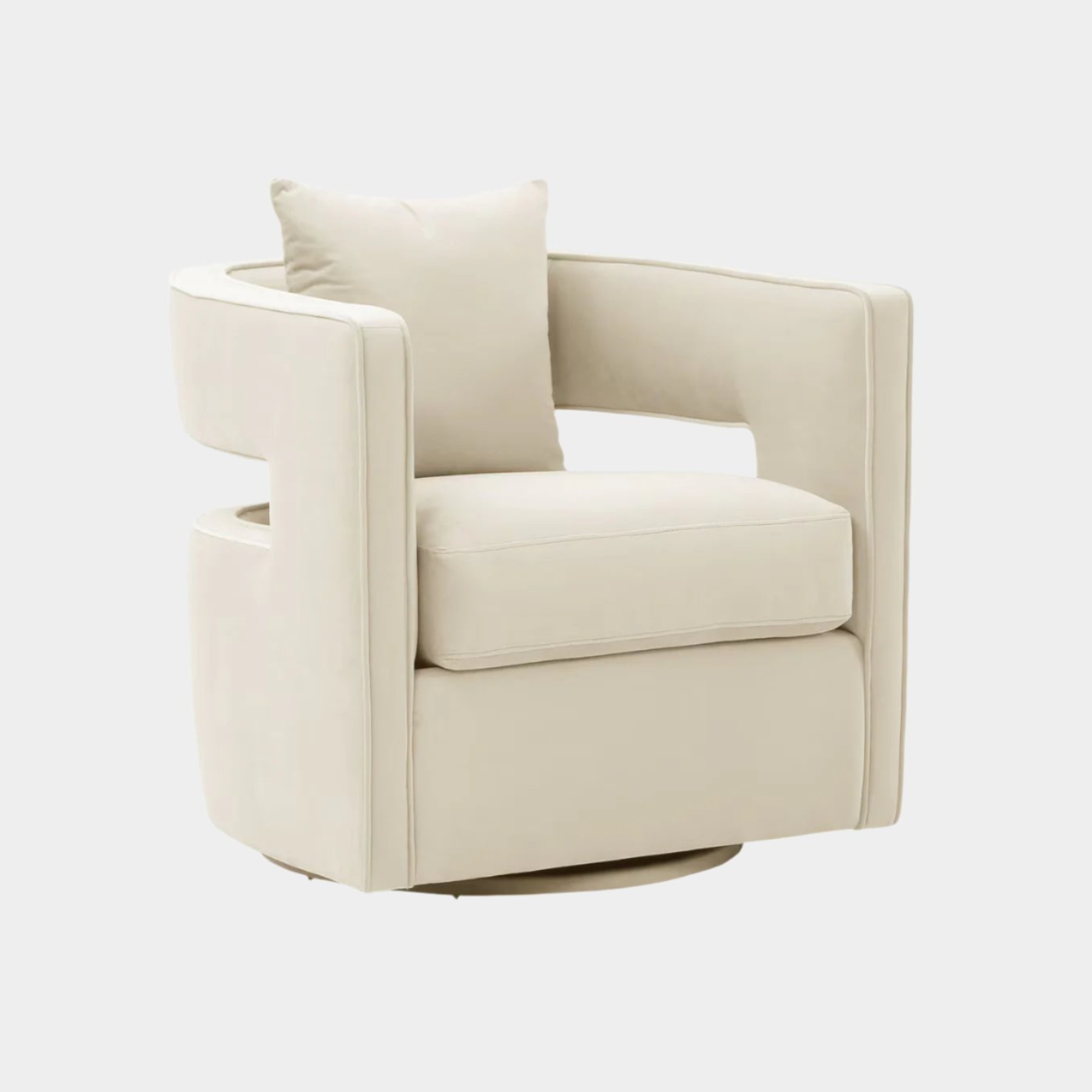 Kennedy Cream Swivel Chair