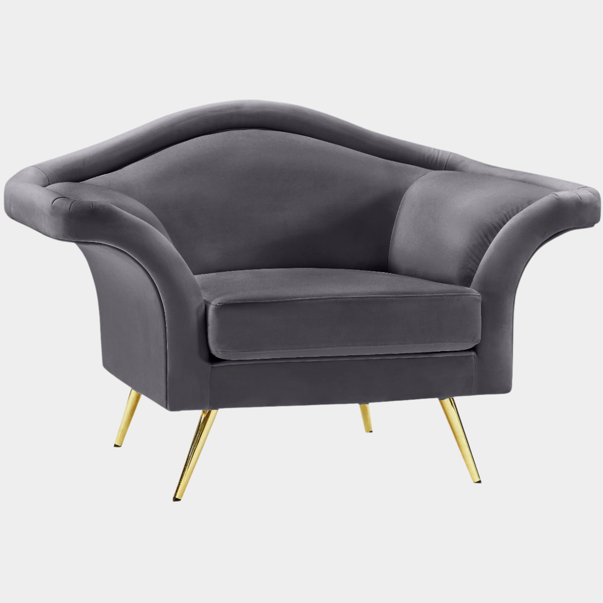 Fauteuil d'appoint rembourré en chenille Vivi 