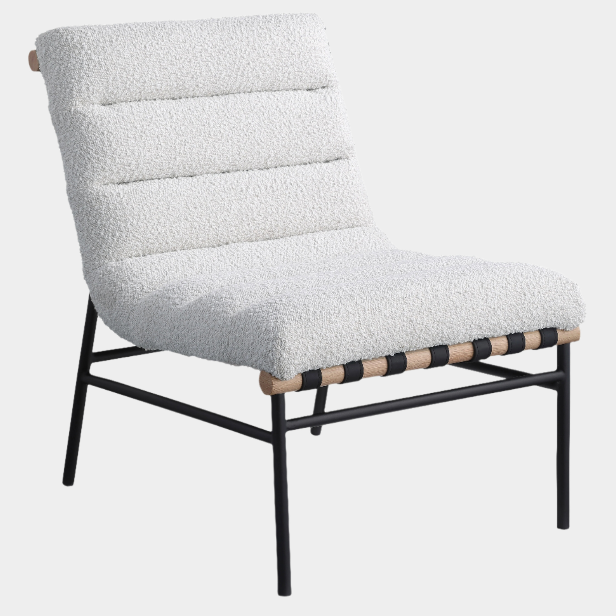 Fauteuil d'appoint rembourré en chenille Vivi 
