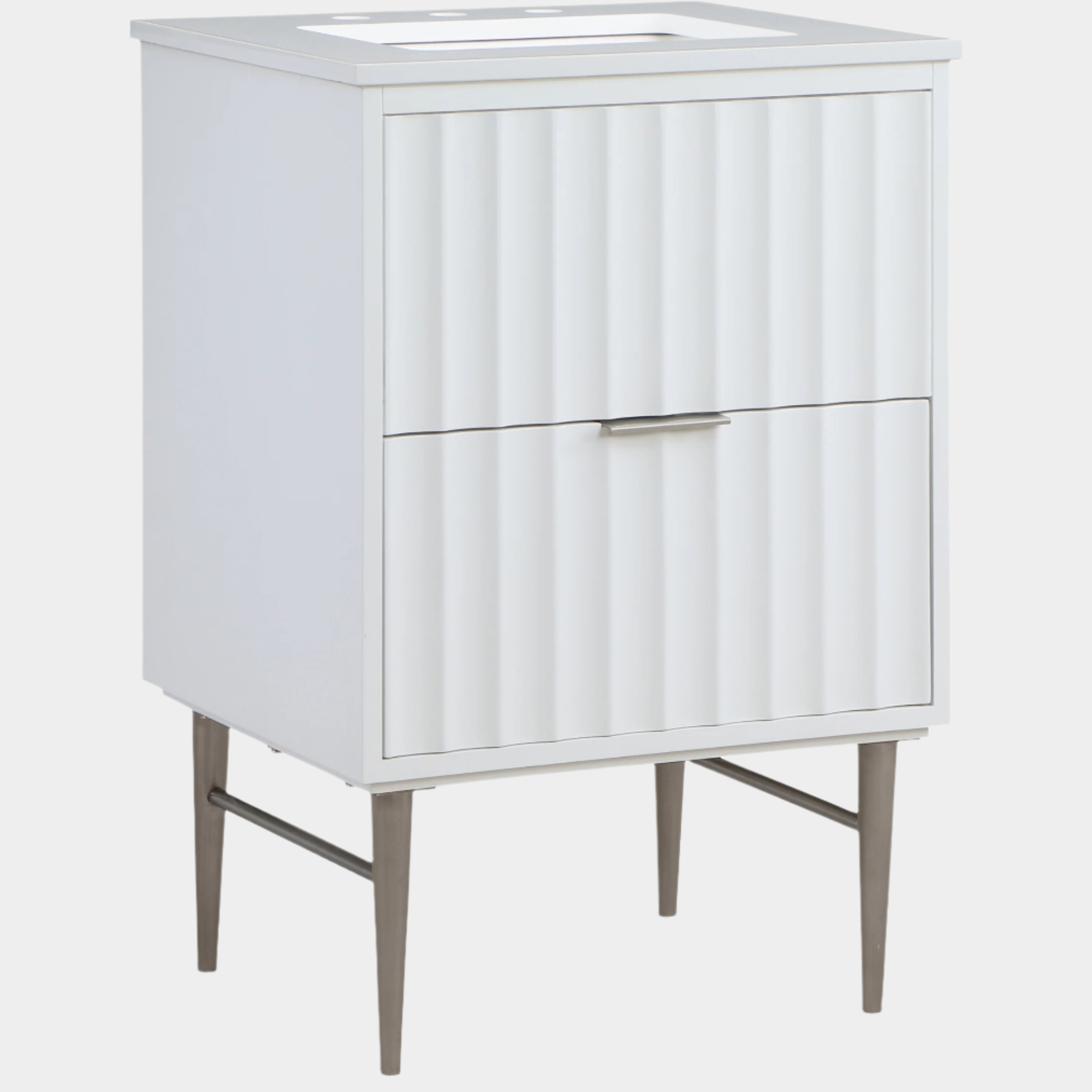 Meuble-lavabo mural pour salle de bain avec lavabo inclus