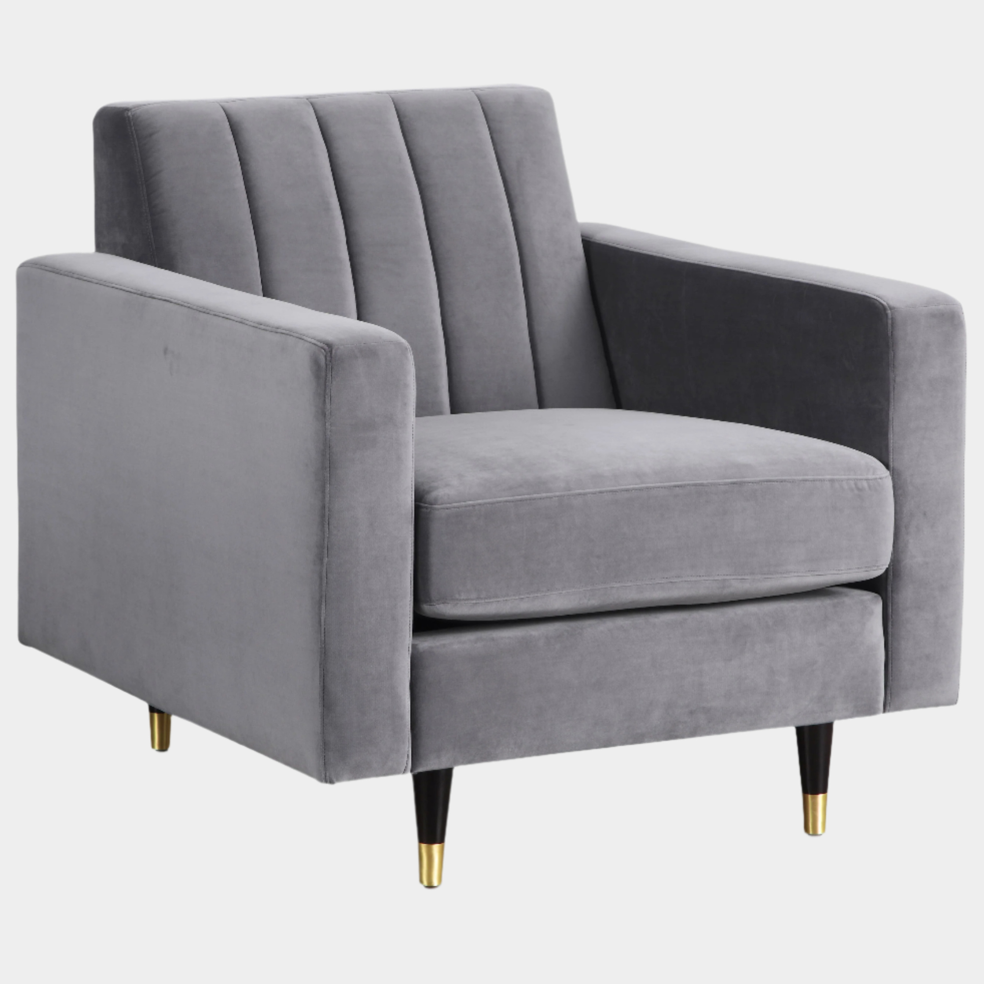 Fauteuil d'appoint rembourré en chenille Vivi 
