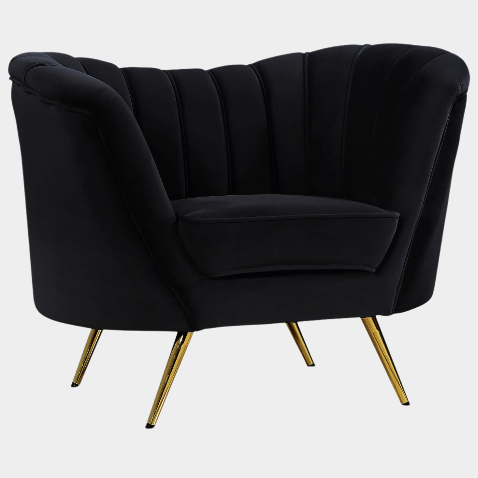 Fauteuil d'appoint rembourré en chenille Vivi 