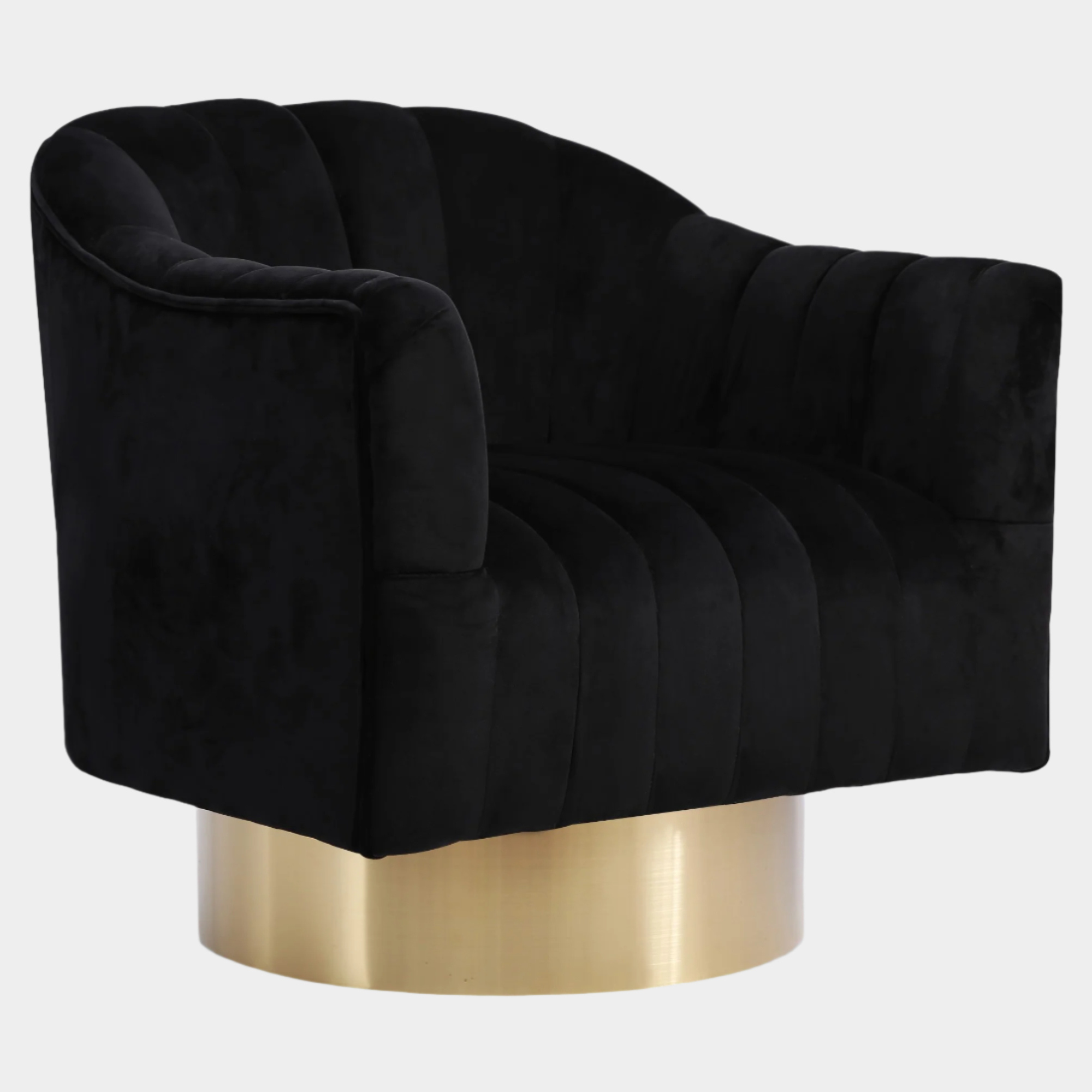 Fauteuil d'appoint rembourré en chenille Vivi 