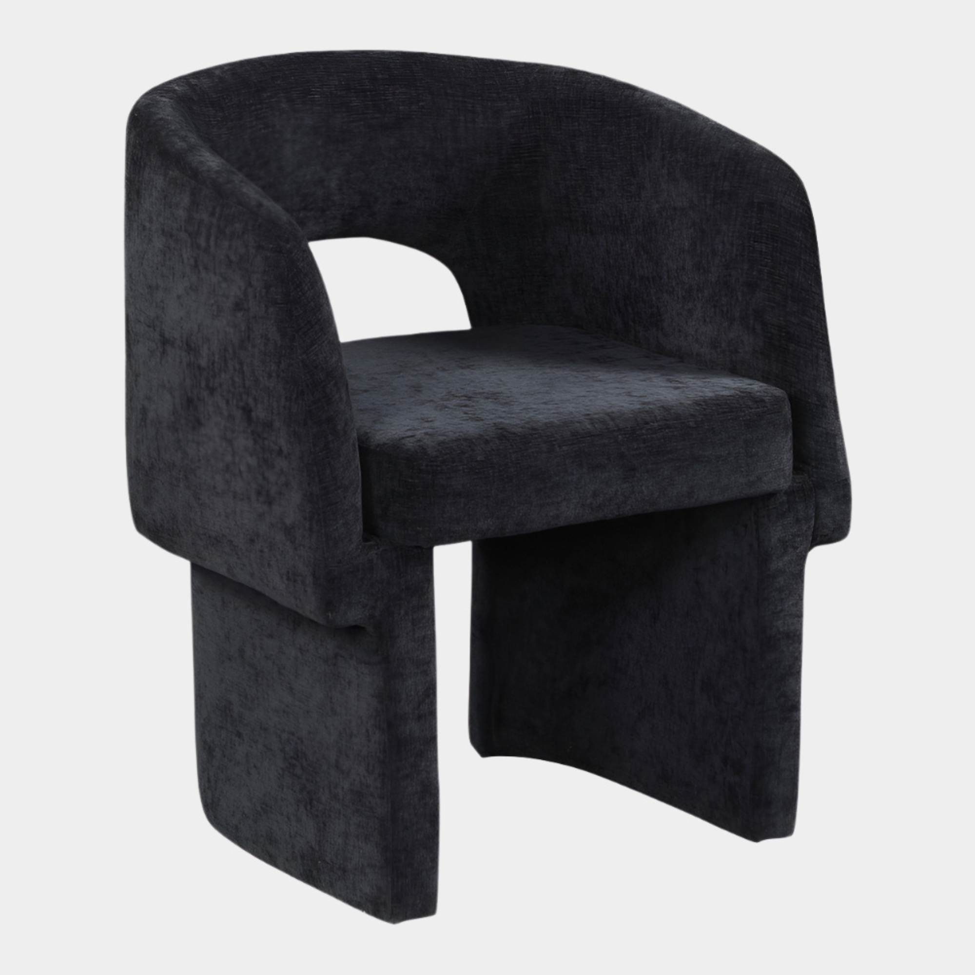 Fauteuil d'appoint rembourré en chenille Vivi 