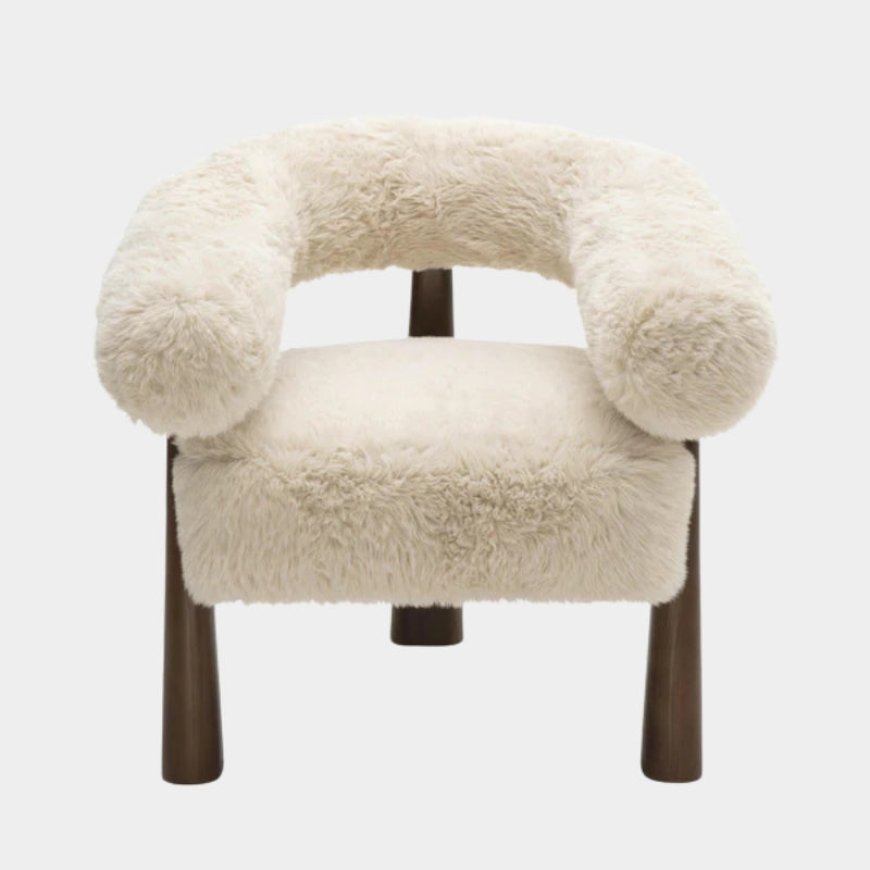 Spara Straight Vegan Shearling Accent Chair