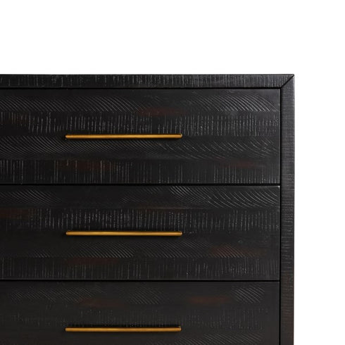 Suki 6 Drawer Dresser-Burnished Black