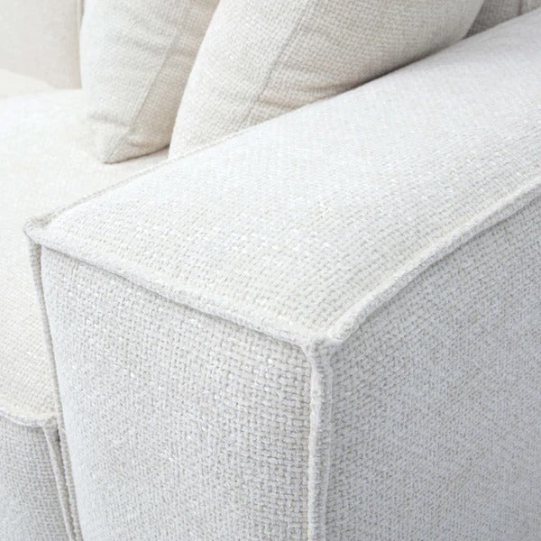 Mindy Chenille Basketweave Modular Sectional