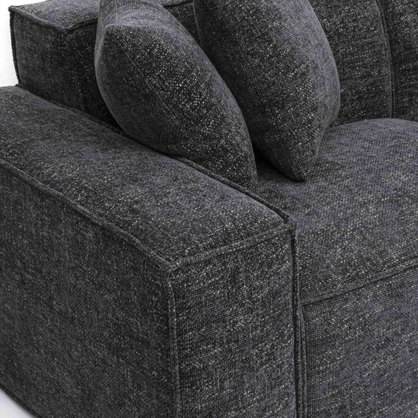 Mindy Chenille Basketweave Modular Sectional