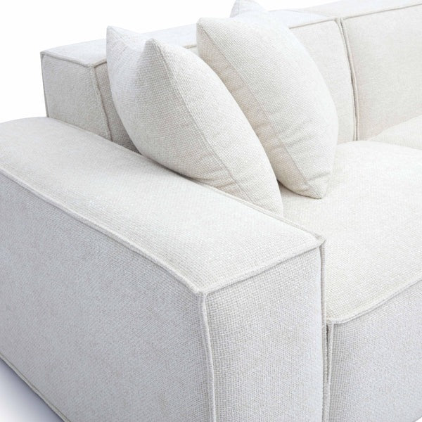 Mindy Chenille Basketweave Modular Sofa