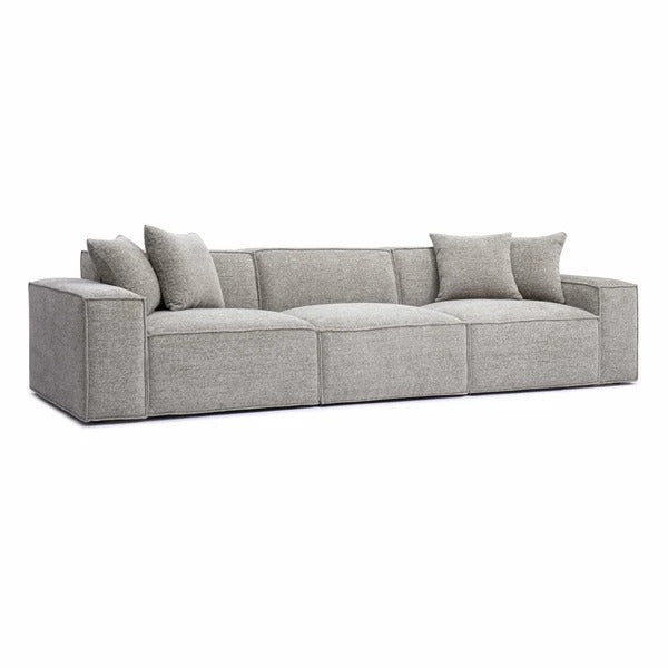 Mindy Chenille Basketweave Modular Sofa